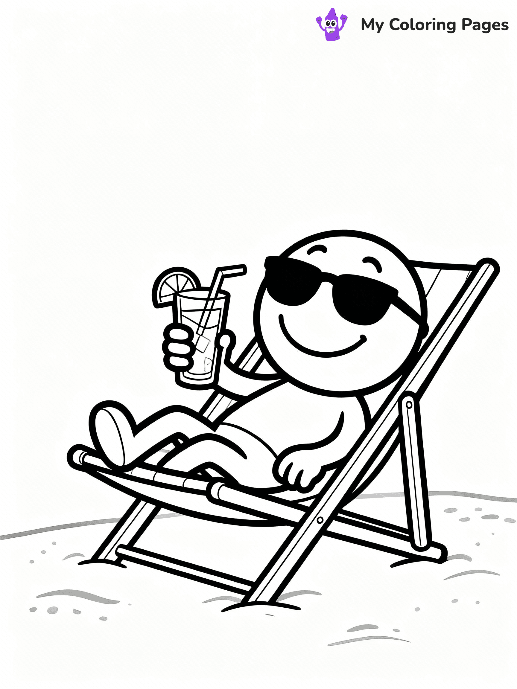 Smiley Face Coloring Pages - 16