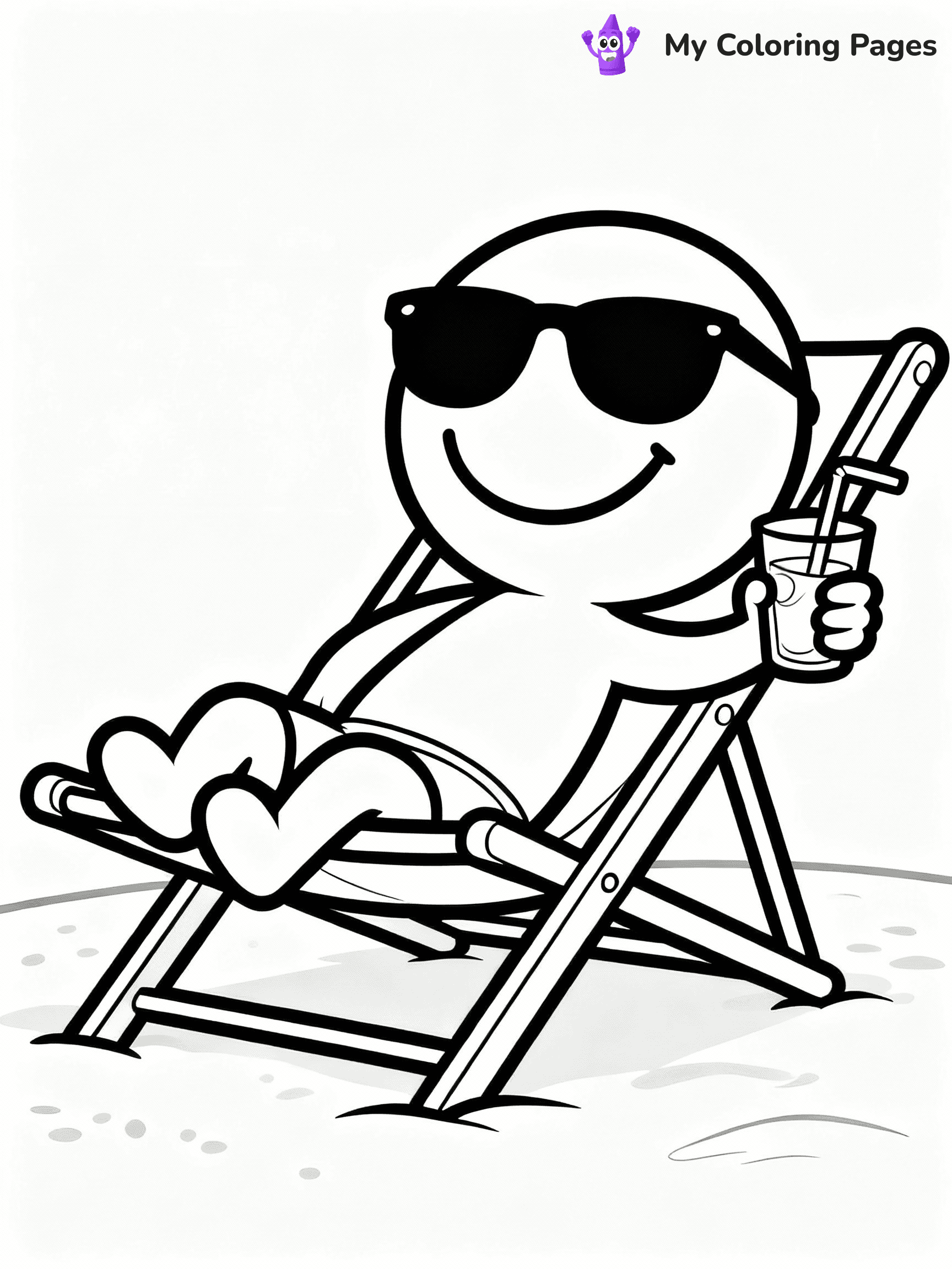 Smiley Face Coloring Pages - 15