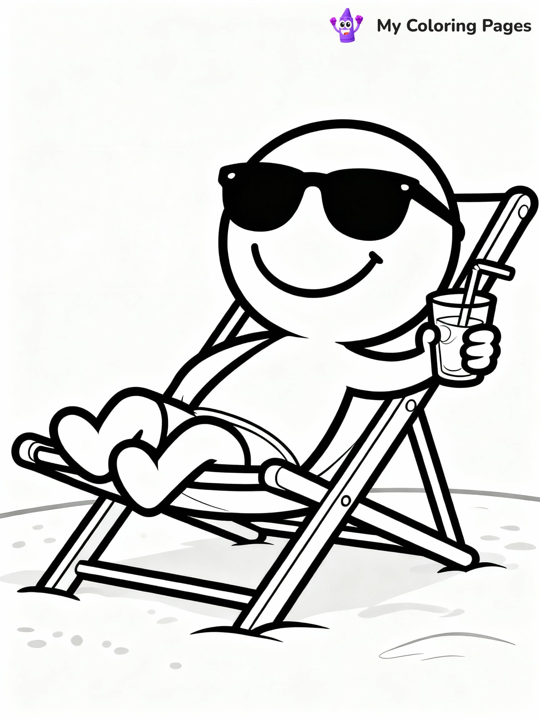 Smiley Face Coloring Pages - 15