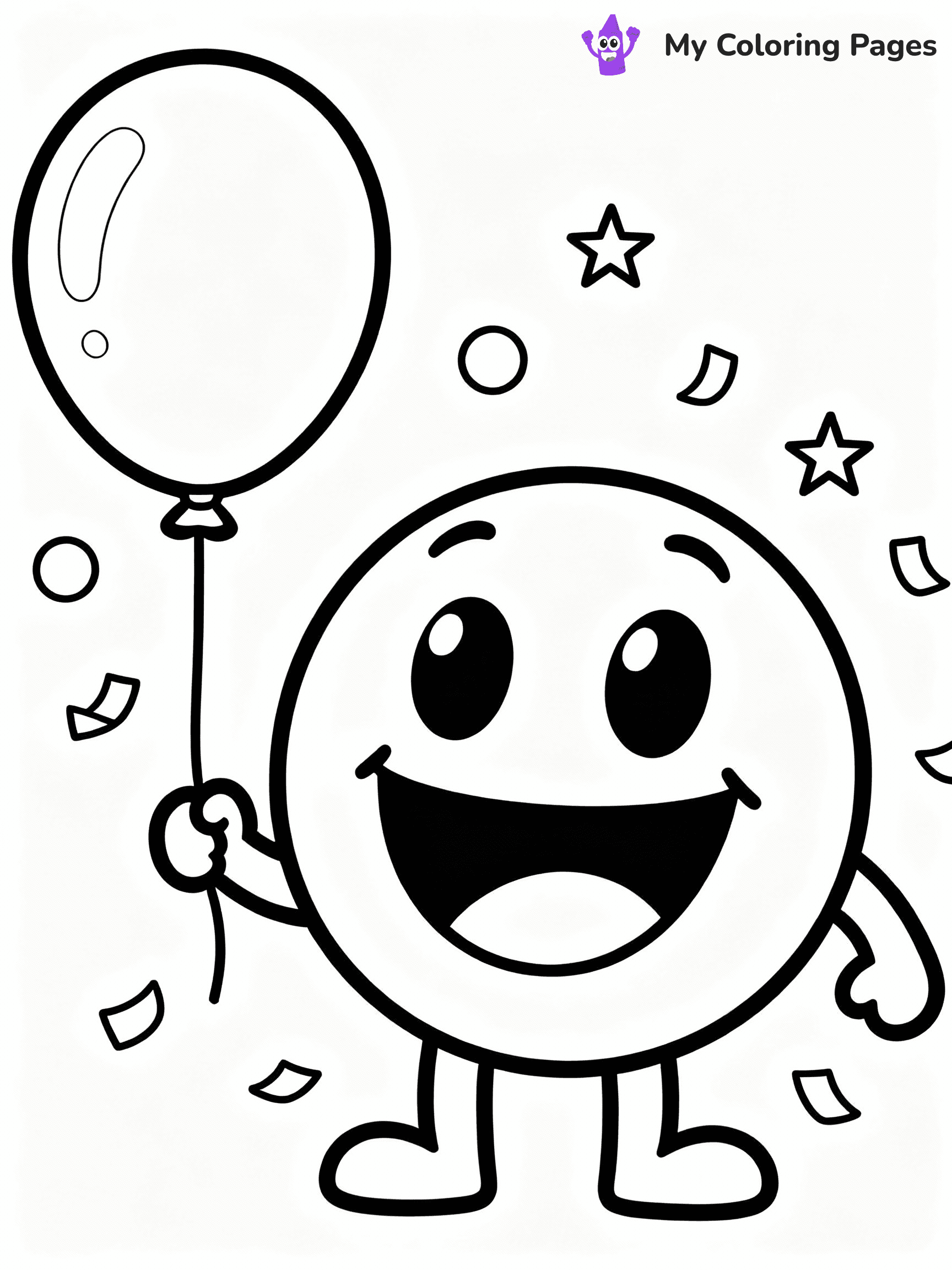 Smiley Face Coloring Pages - 14