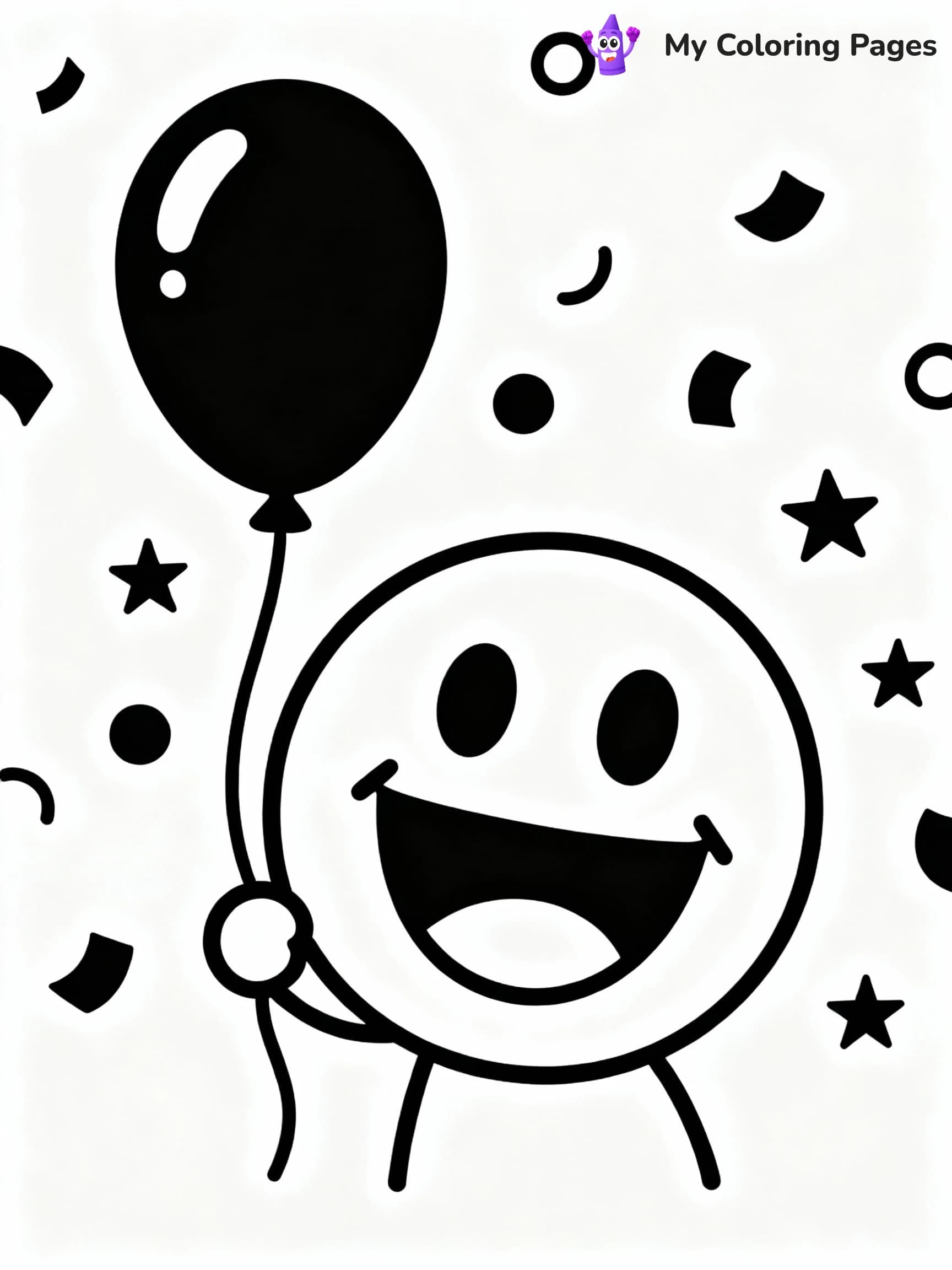 Smiley Face Coloring Pages - 11