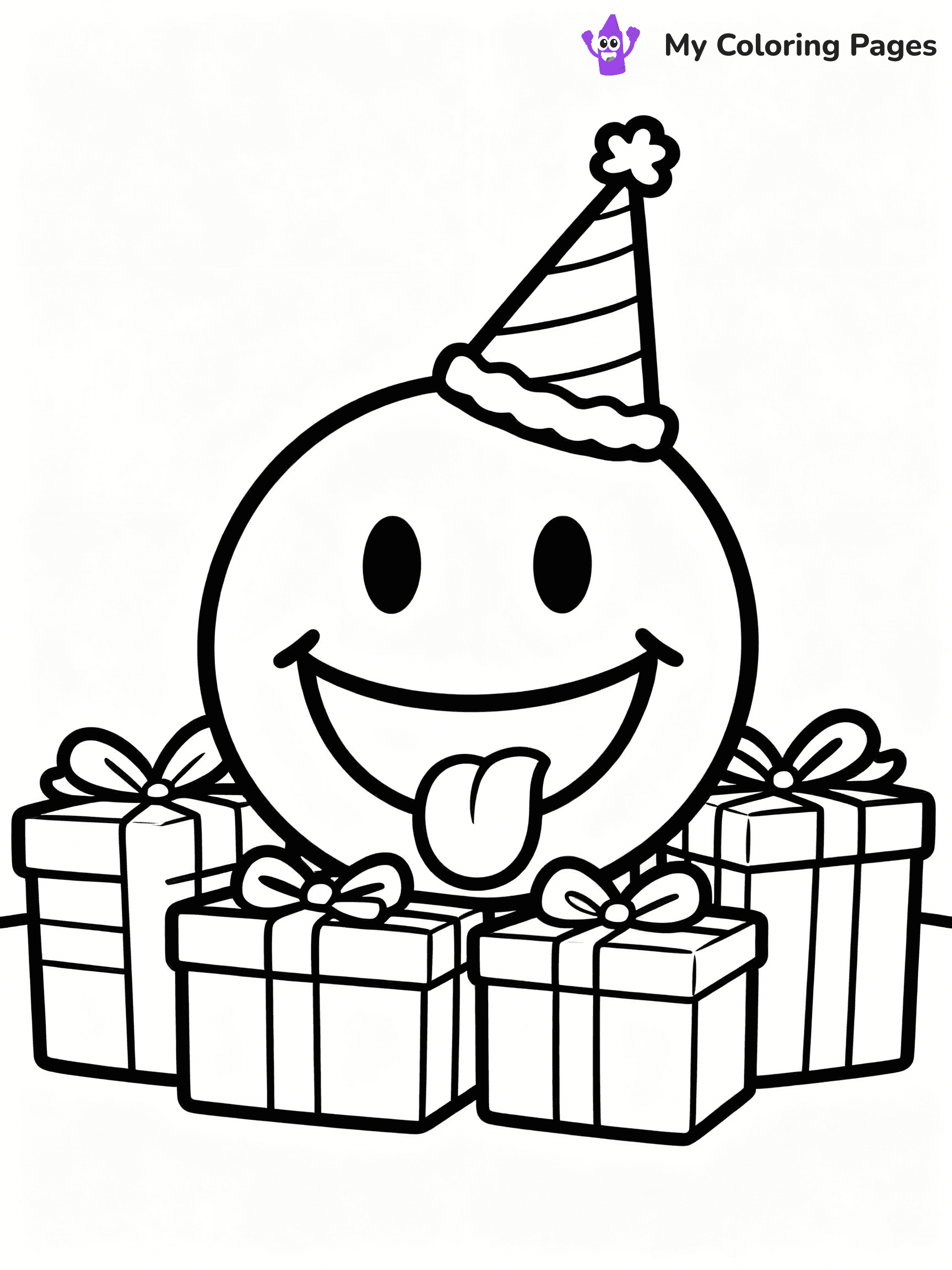 Smiley Face Coloring Pages - 7