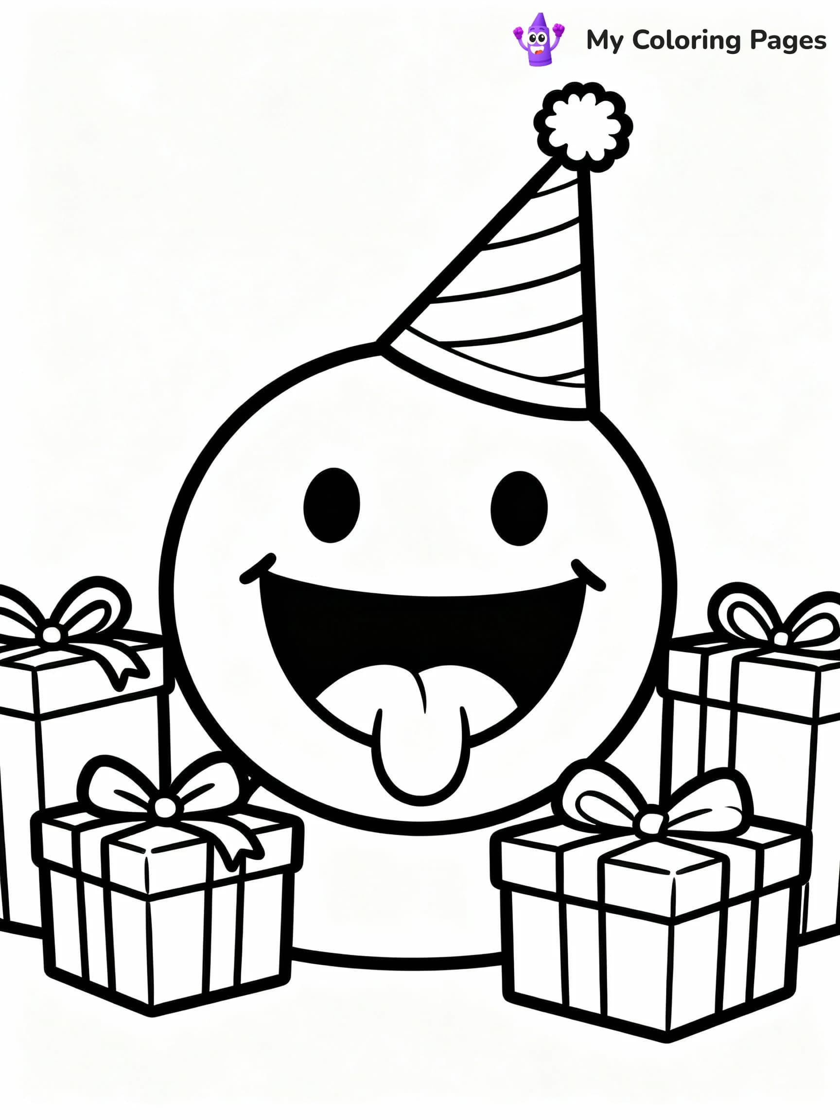 Smiley Face Coloring Pages - 6
