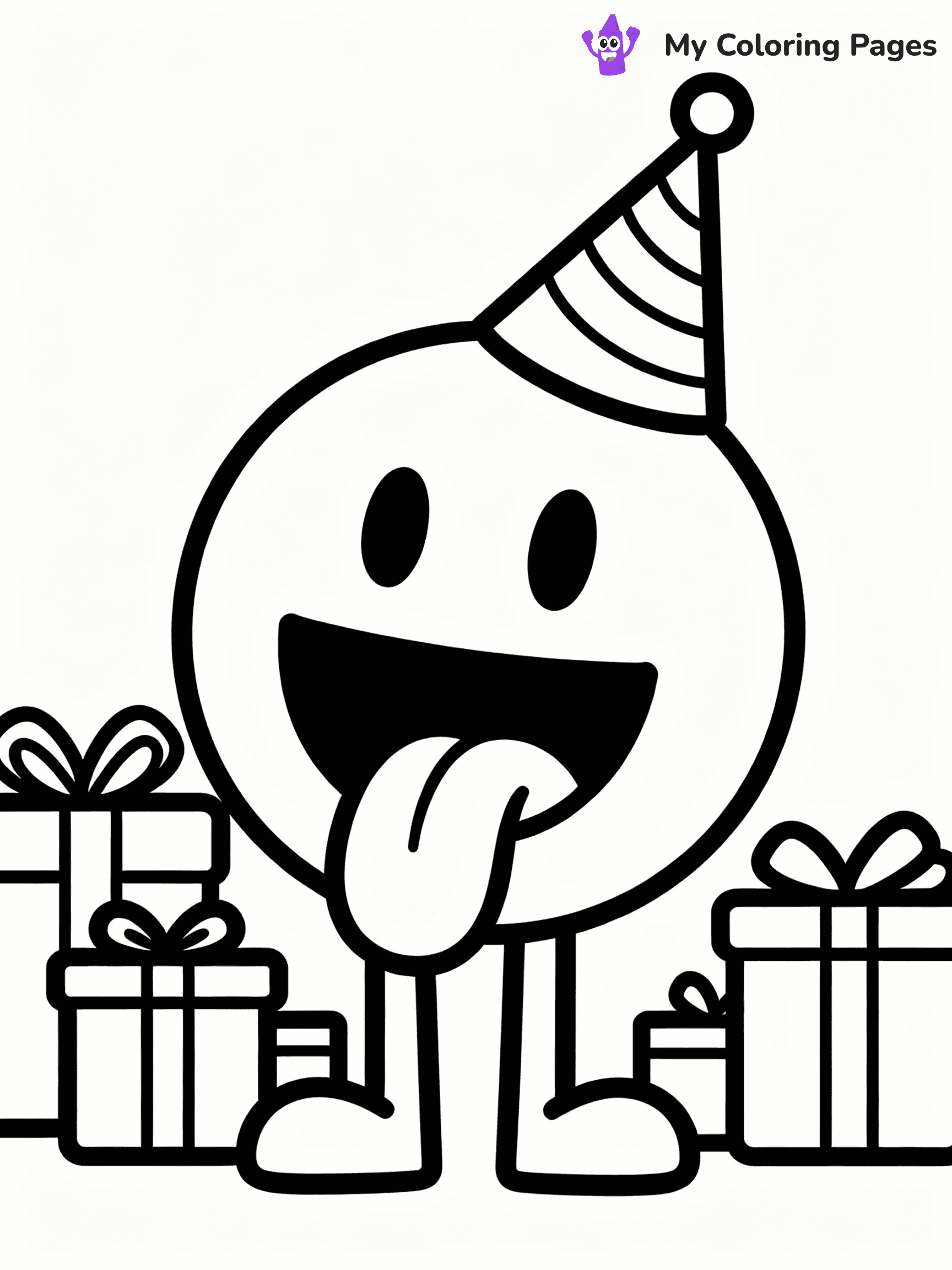 Smiley Face Coloring Pages - 3