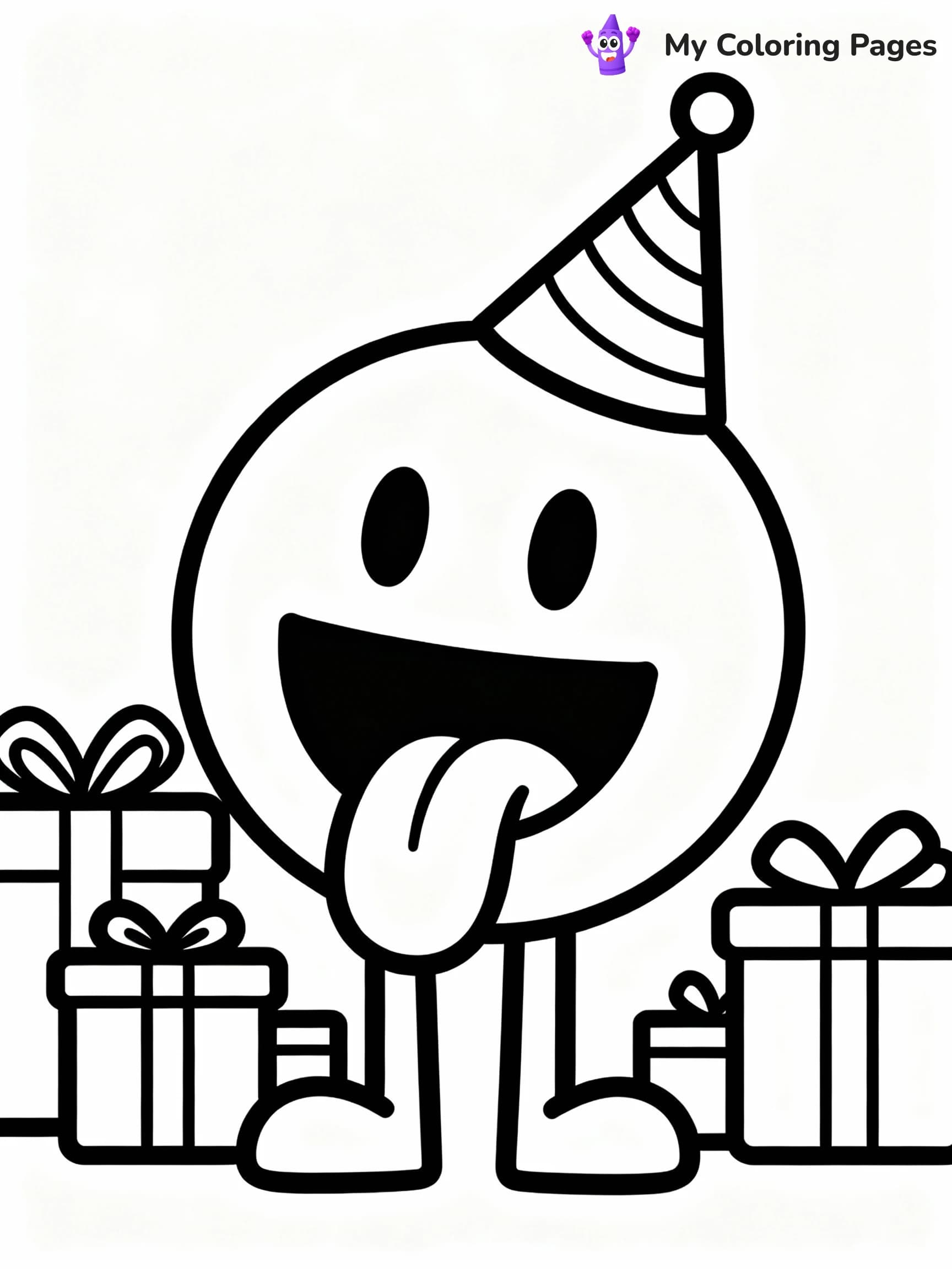 Smiley Face Coloring Pages - 3
