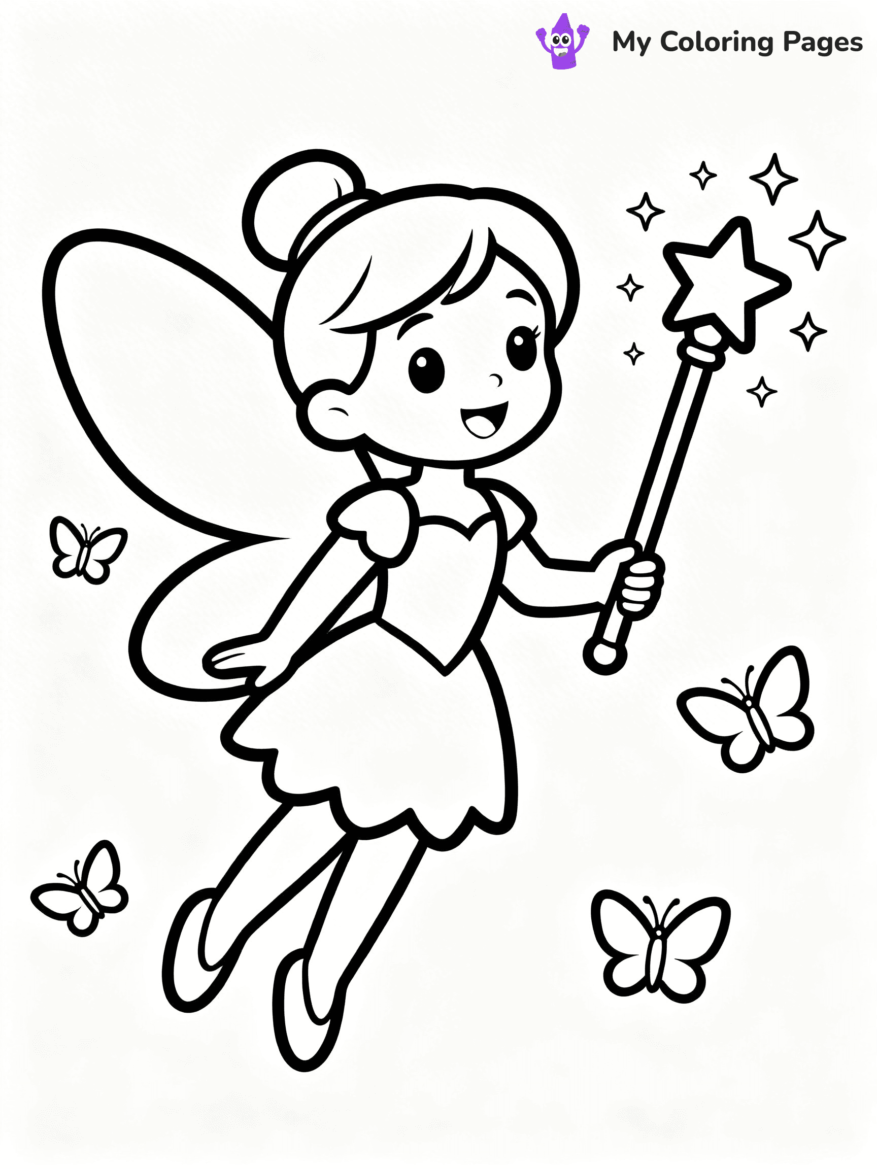 Magic Wand Coloring Pages - 52