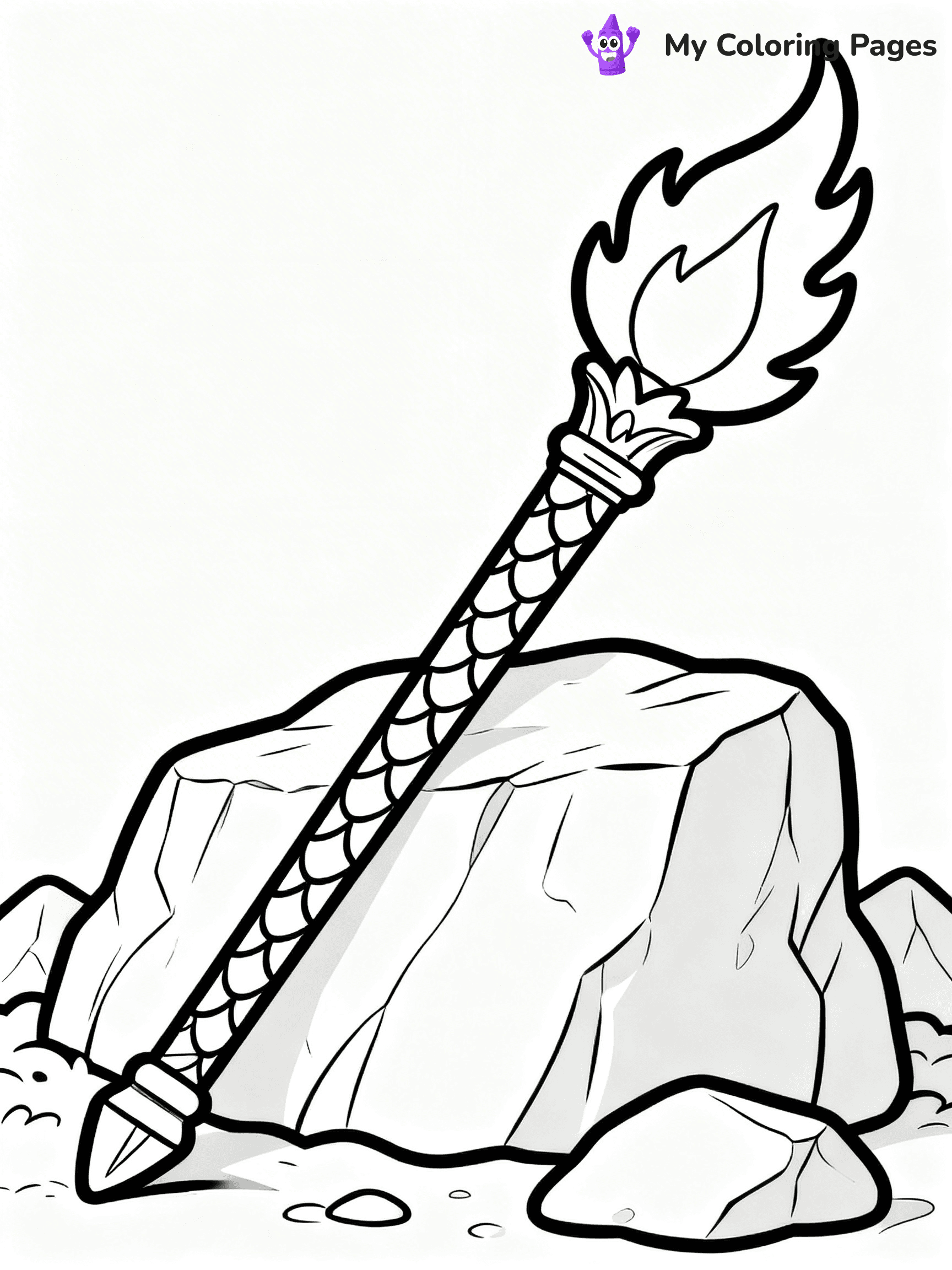 Magic Wand Coloring Pages - 36
