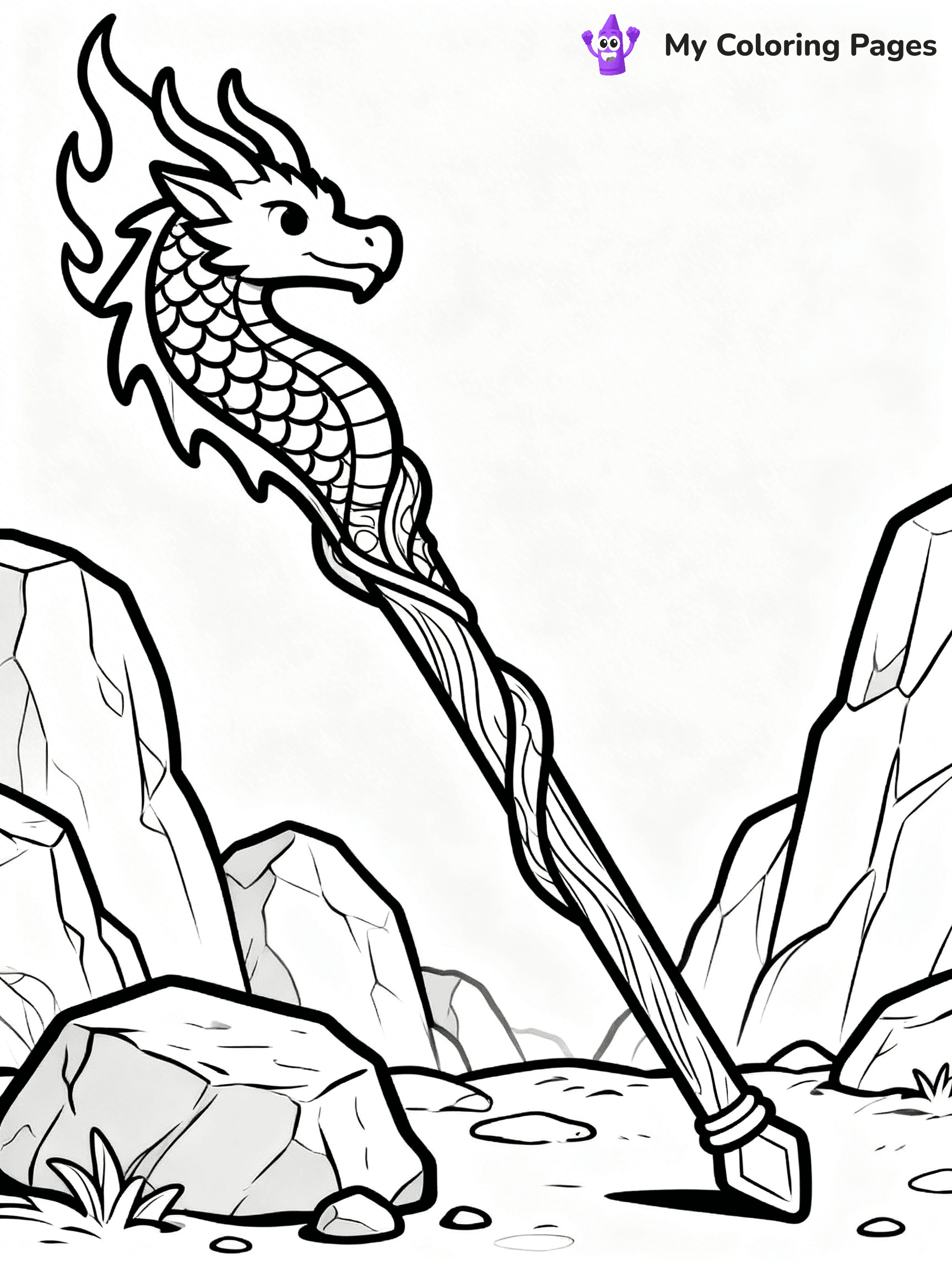Magic Wand Coloring Pages - 34