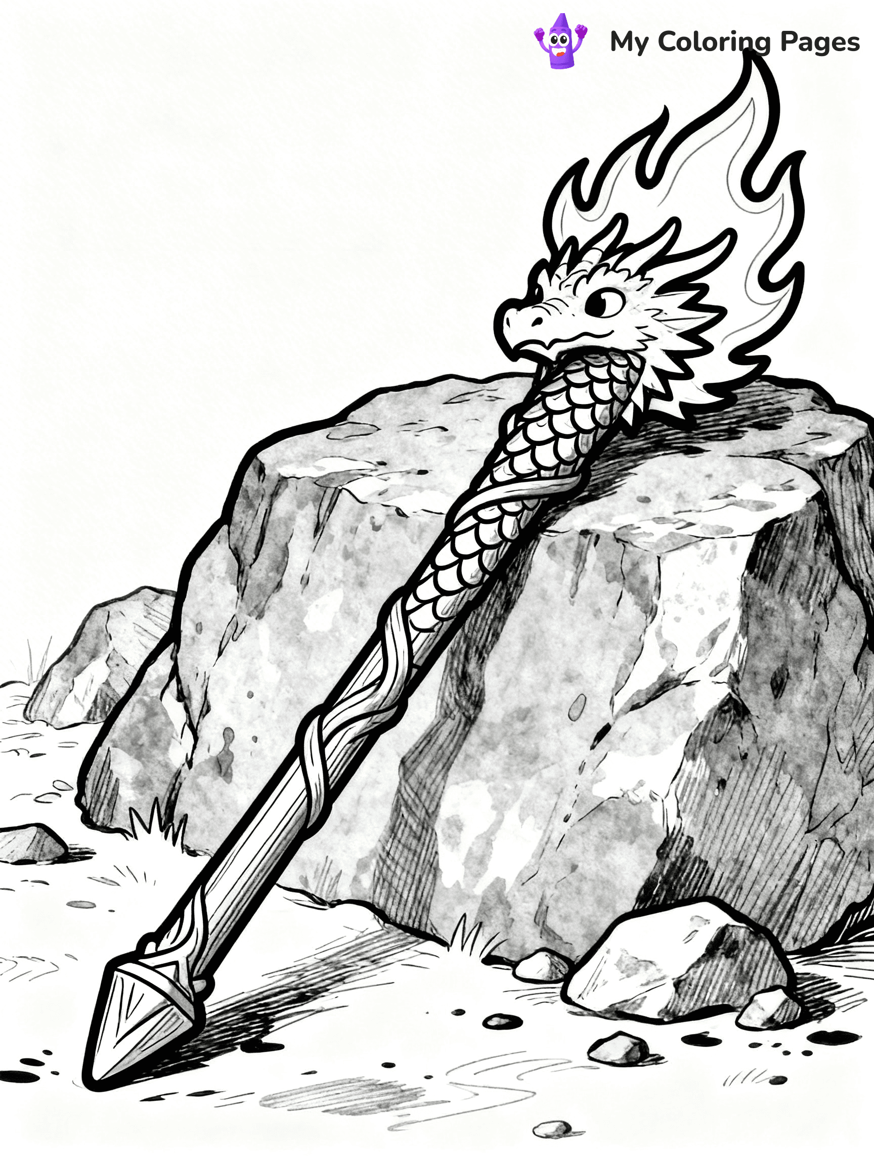 Magic Wand Coloring Pages - 33