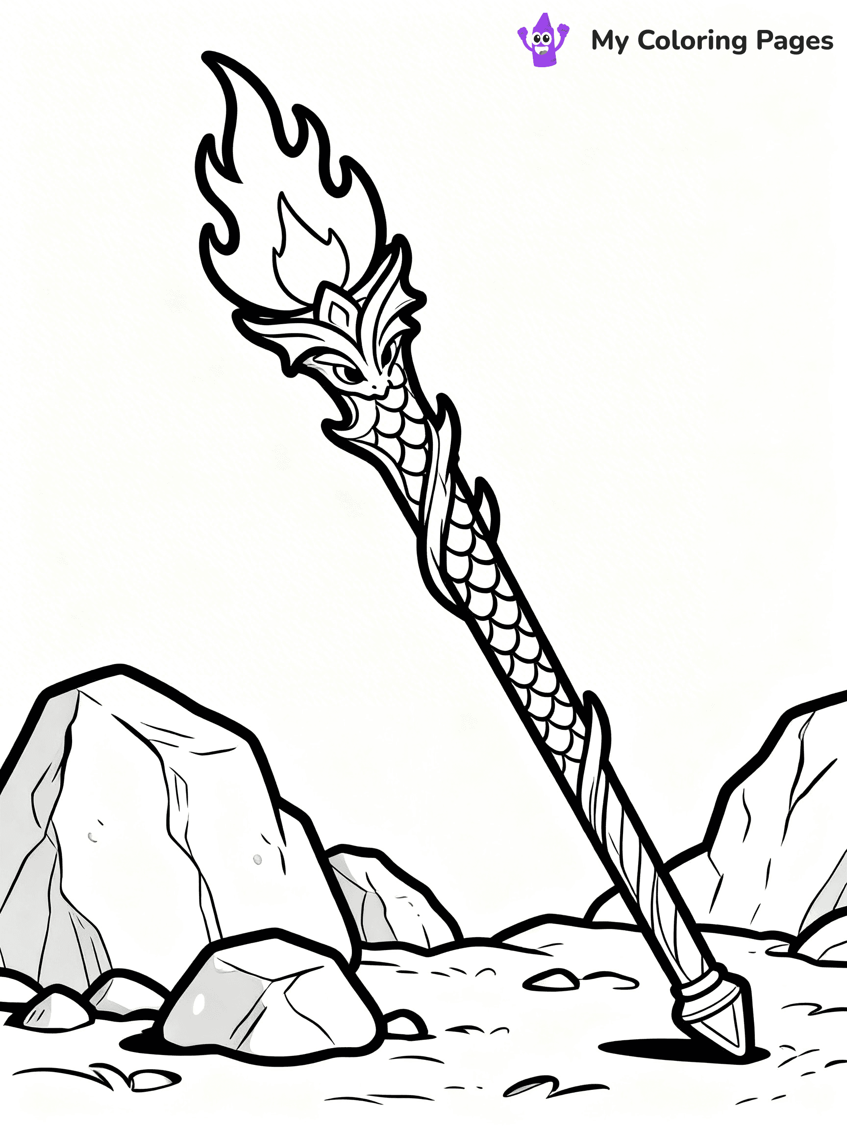 Magic Wand Coloring Pages - 32