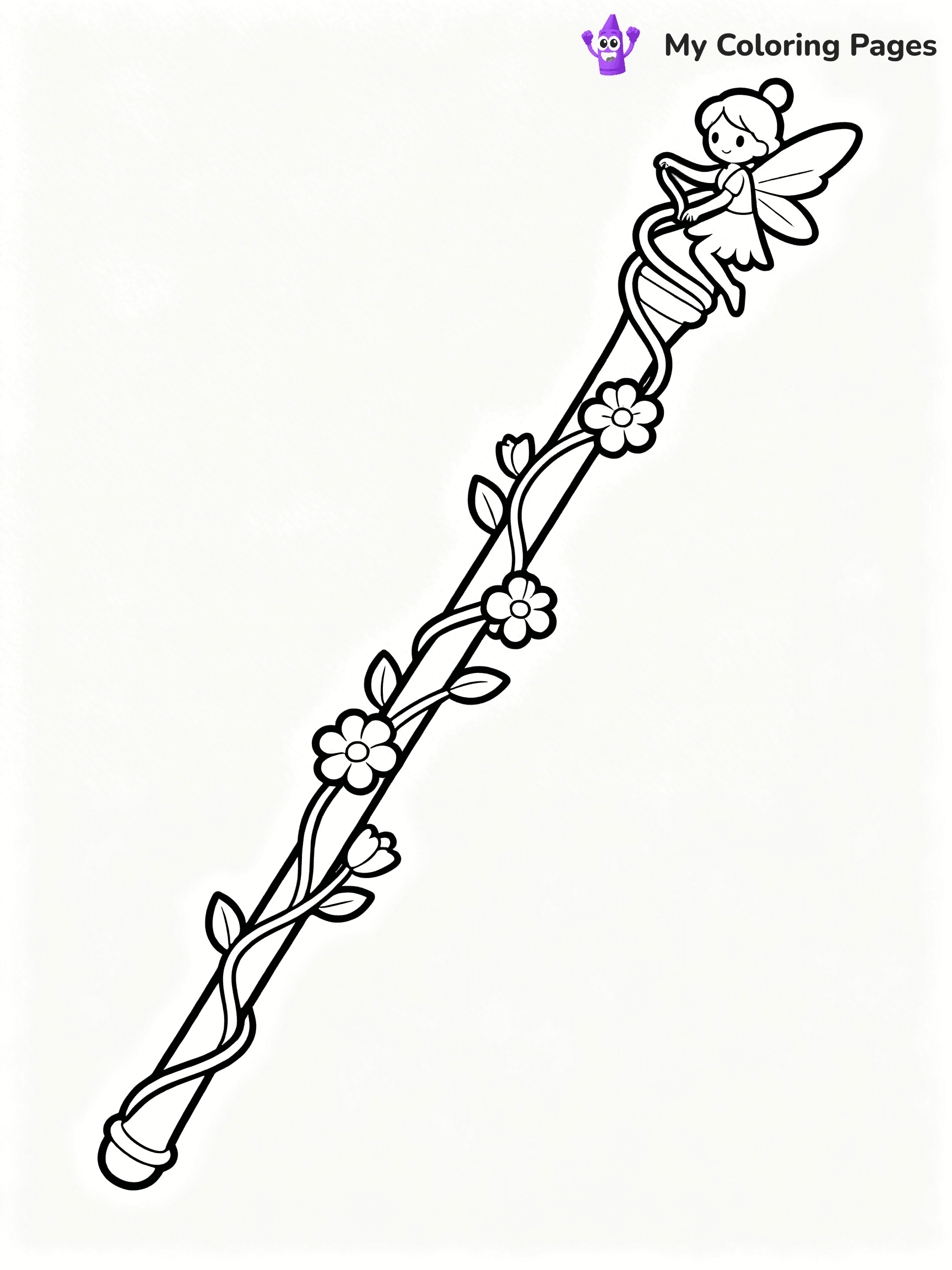Magic Wand Coloring Pages - 18