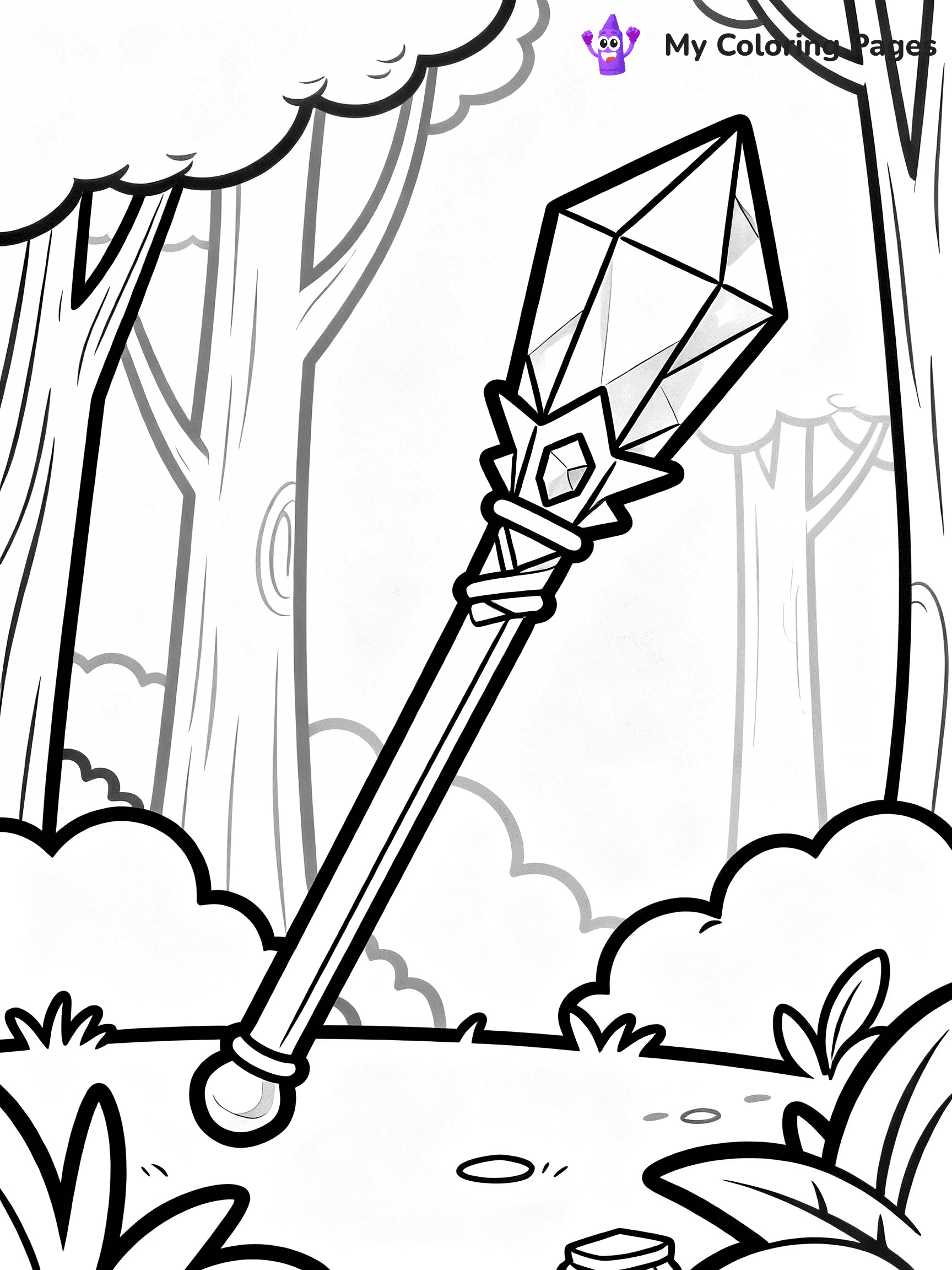 Magic Wand Coloring Pages - 15