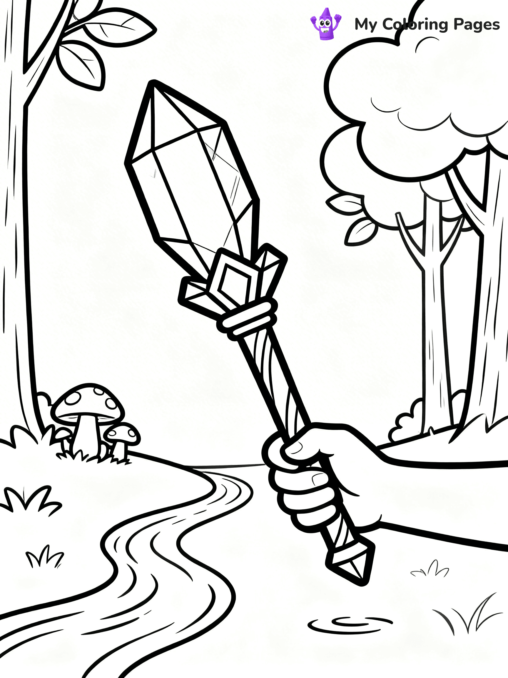 Magic Wand Coloring Pages - 13