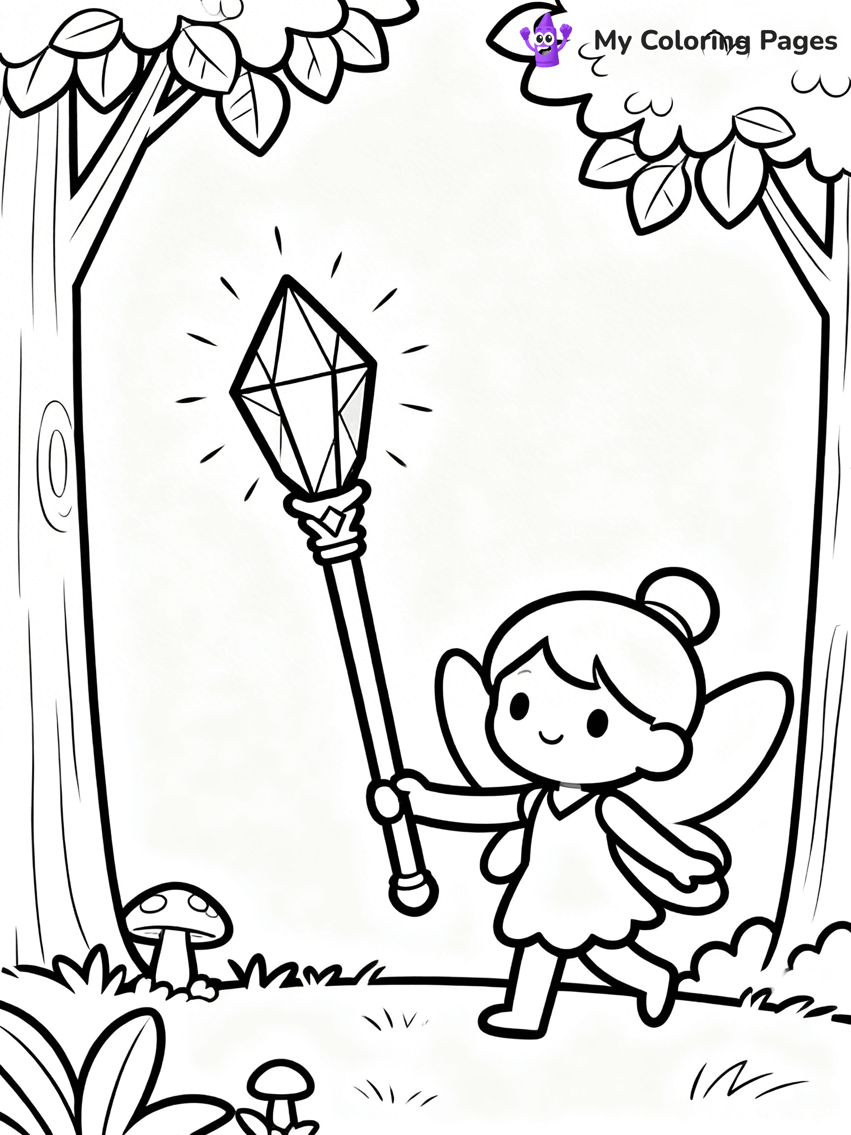 Magic Wand Coloring Pages - 12