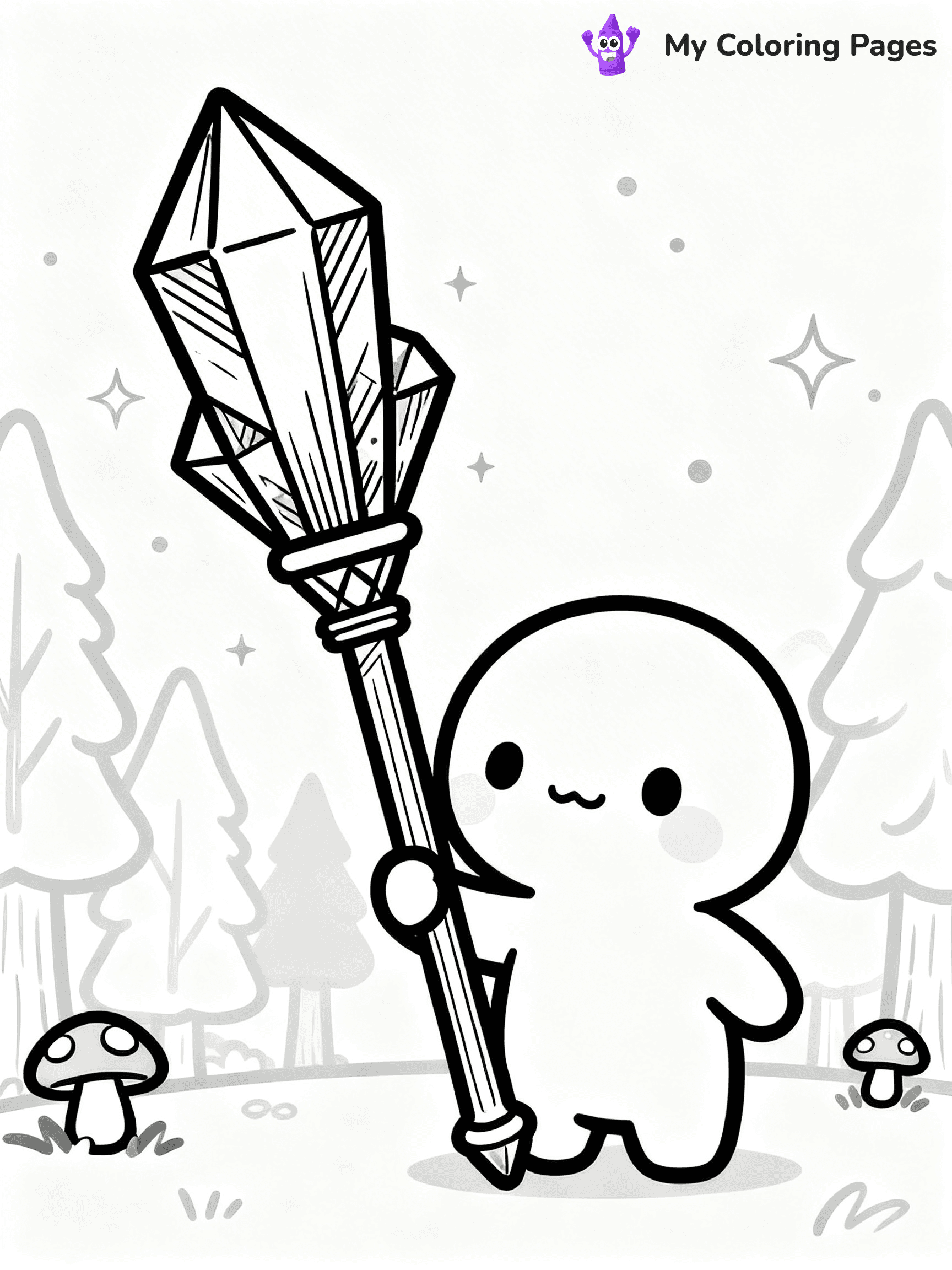Magic Wand Coloring Pages - 11