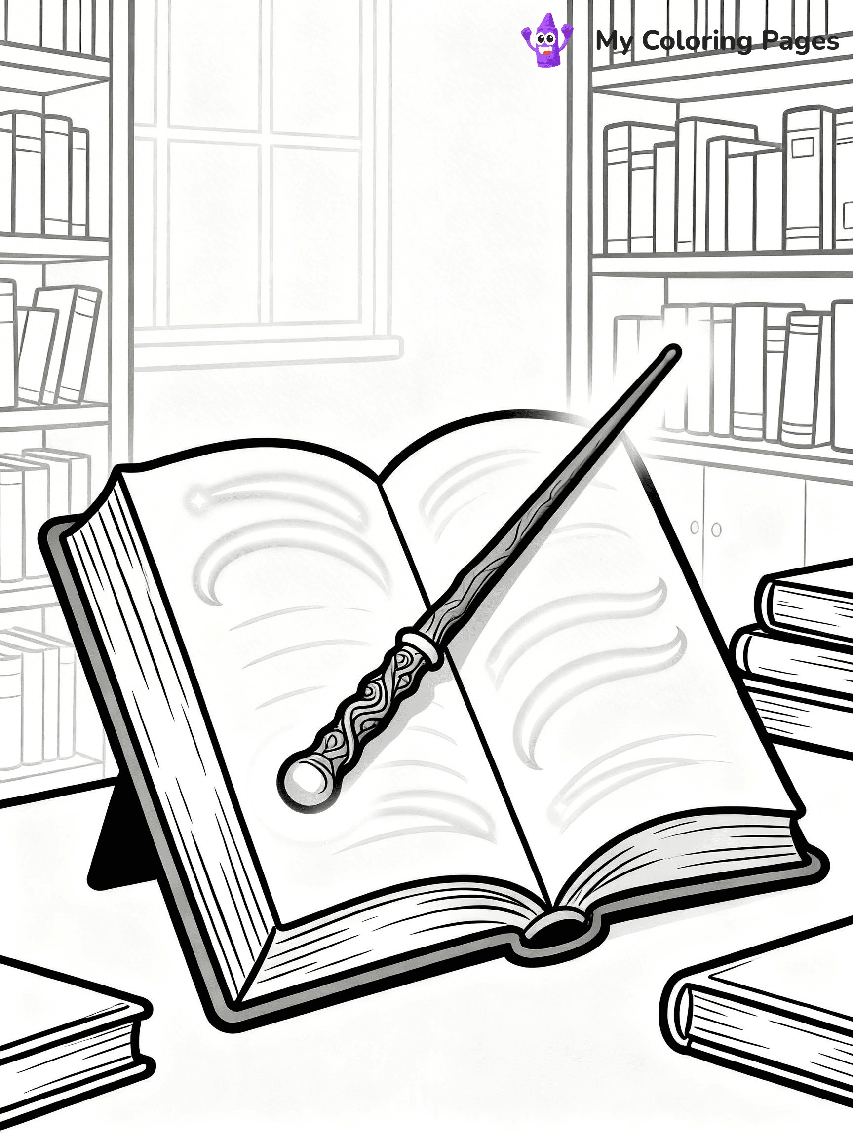 Magic Wand Coloring Pages - 9