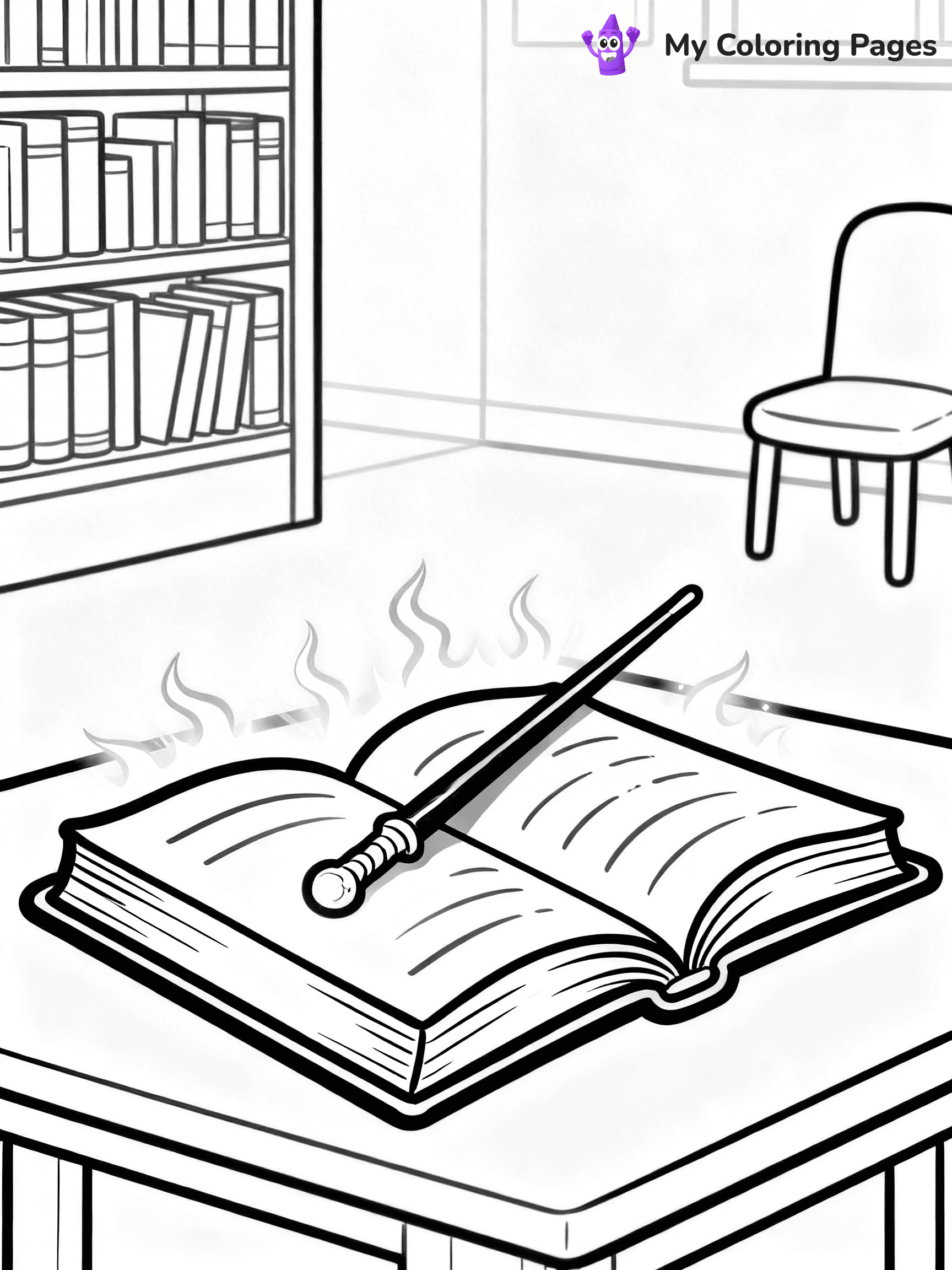 Magic Wand Coloring Pages - 8