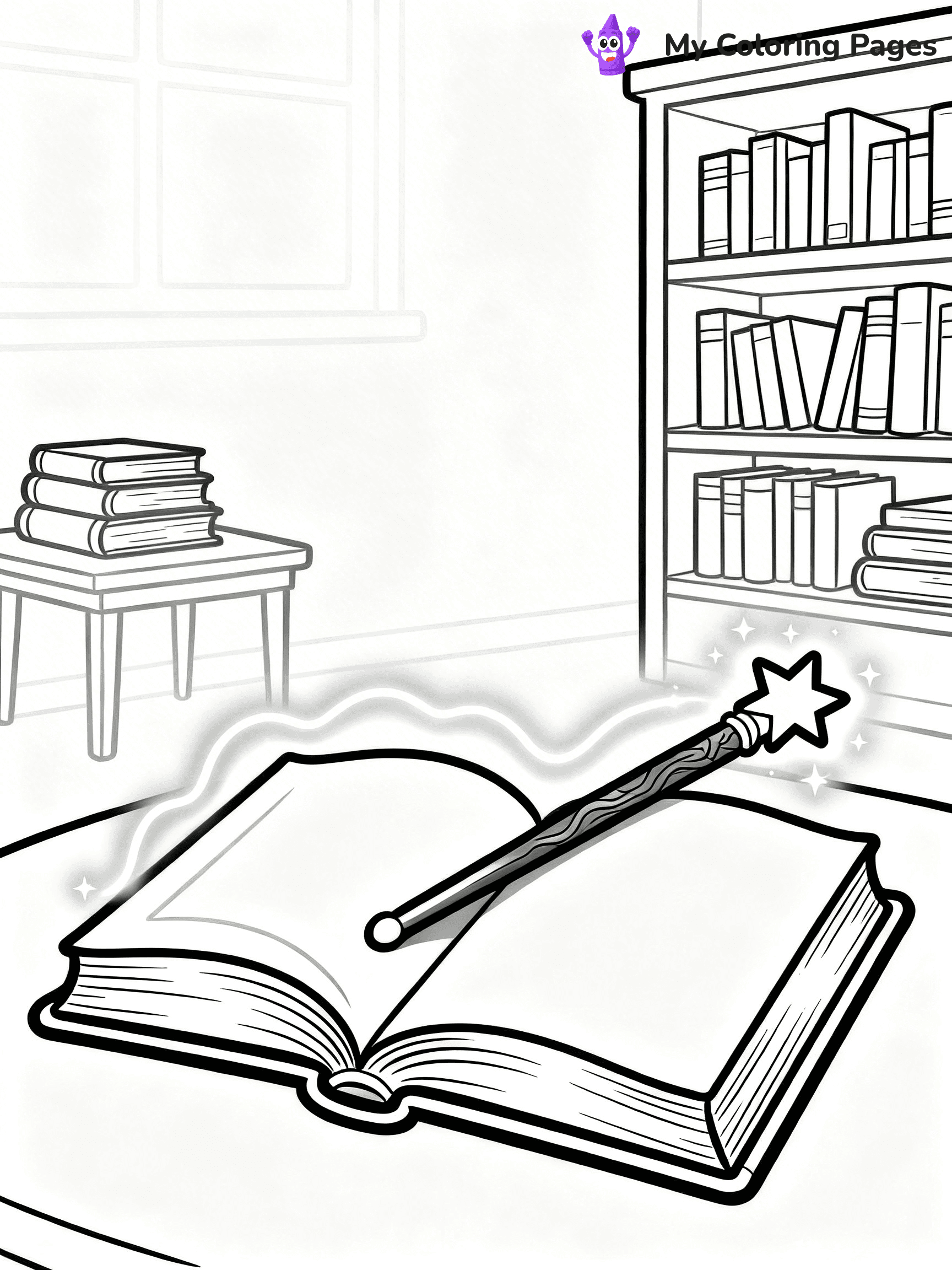 Magic Wand Coloring Pages - 6