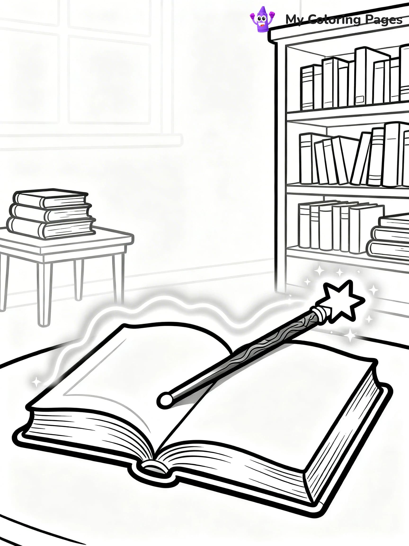 Magic Wand Coloring Pages - 6