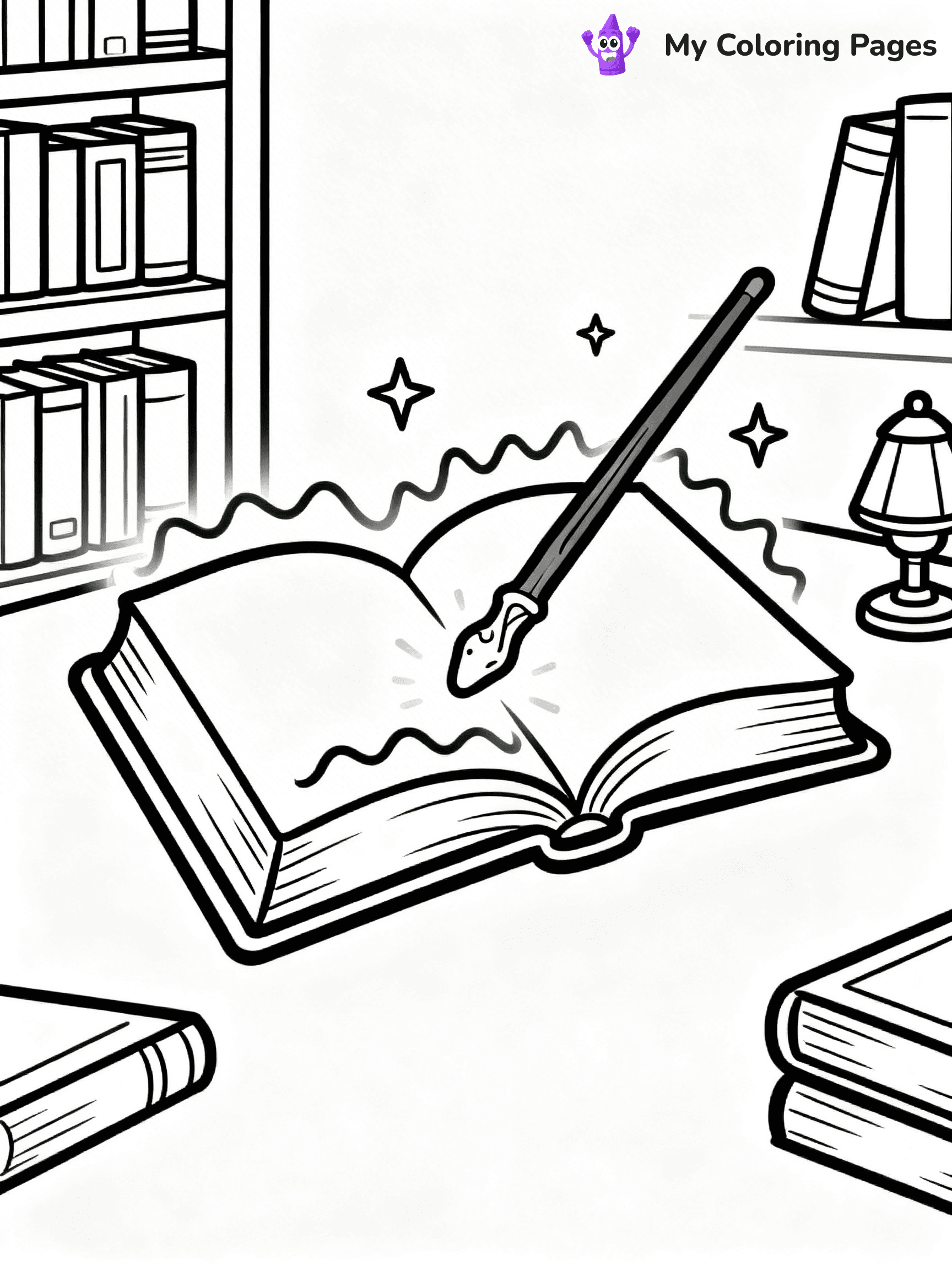 Magic Wand Coloring Pages - 5