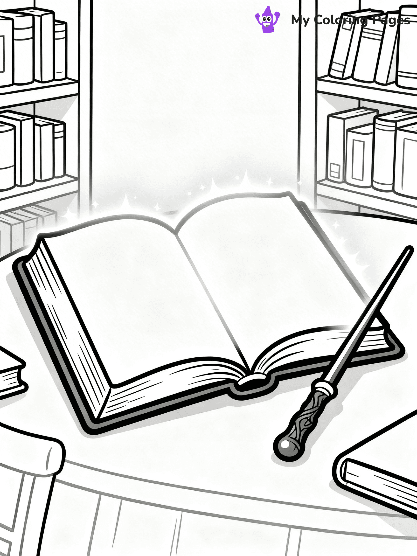 Magic Wand Coloring Pages - 4