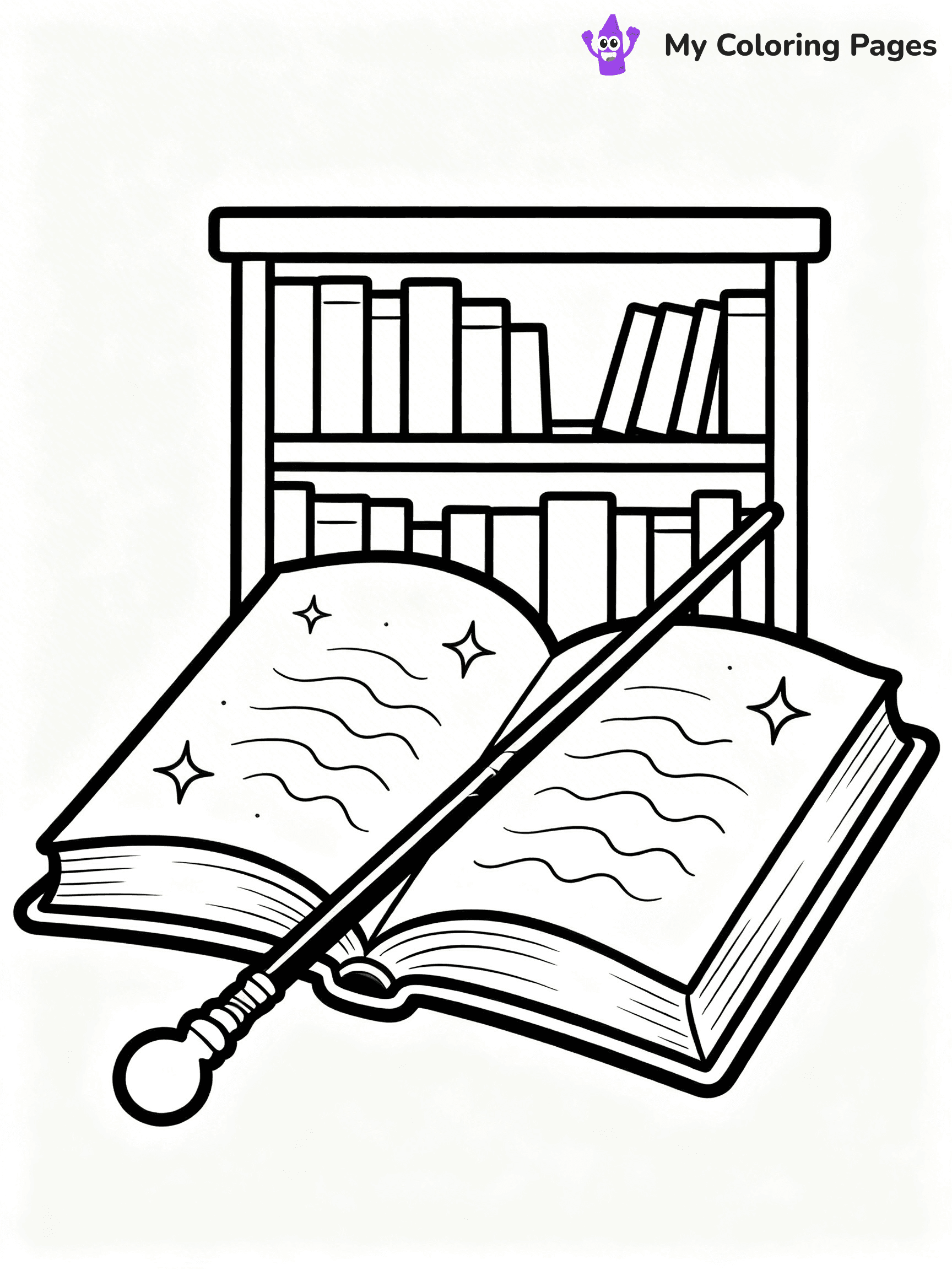 Magic Wand Coloring Pages - 3