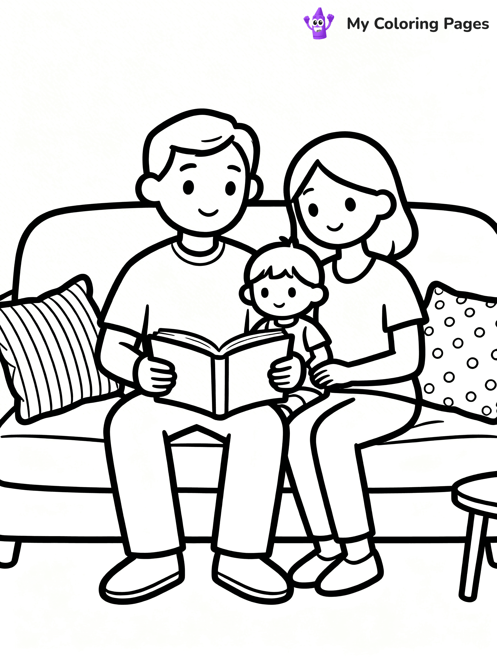 Couch Coloring Pages - 17