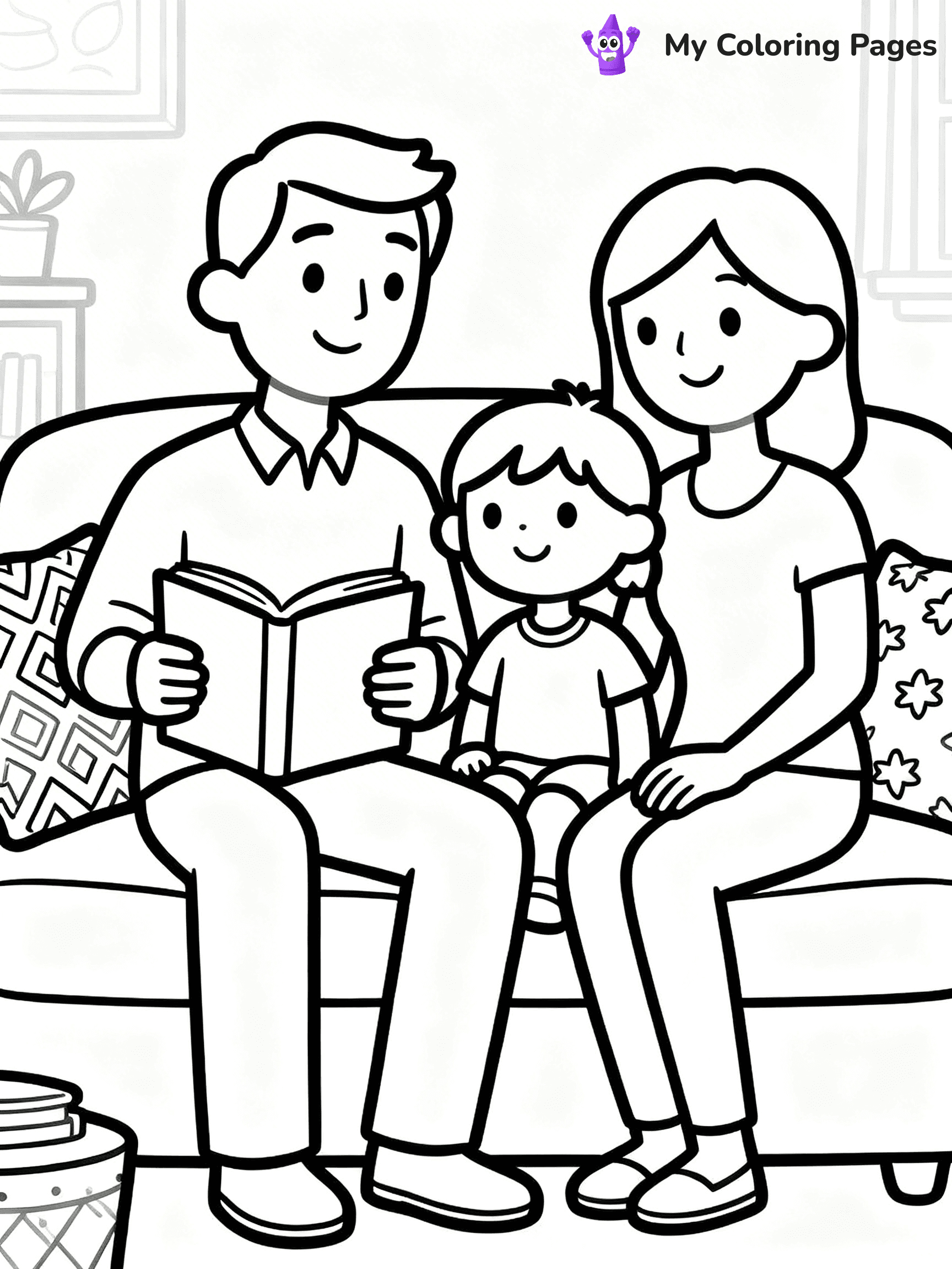 Couch Coloring Pages - 13