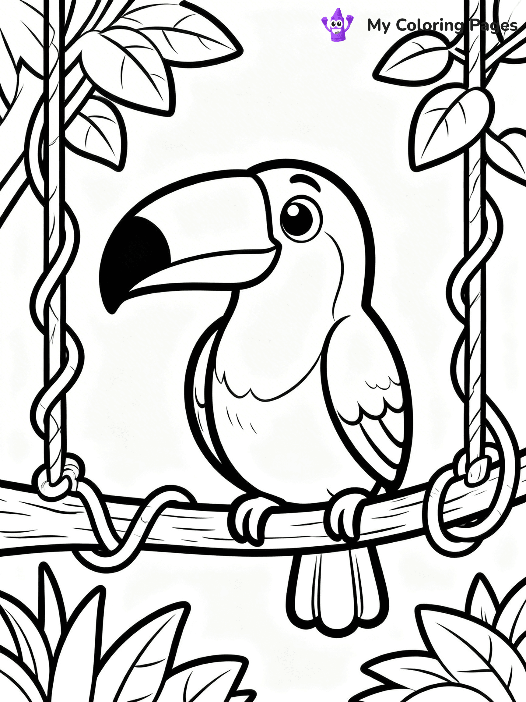 Toucan Coloring Pages - 12