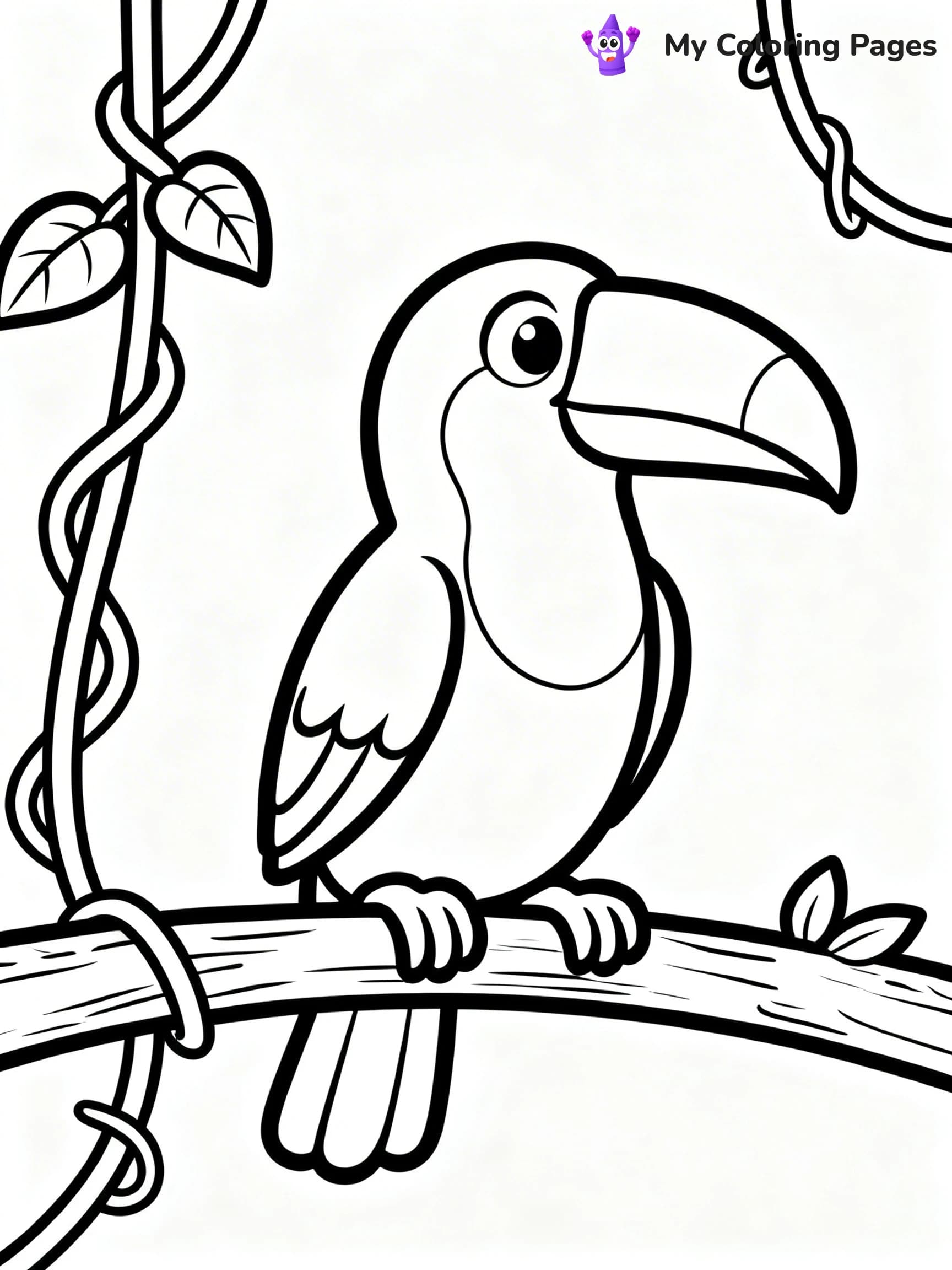 Toucan Coloring Pages - 2