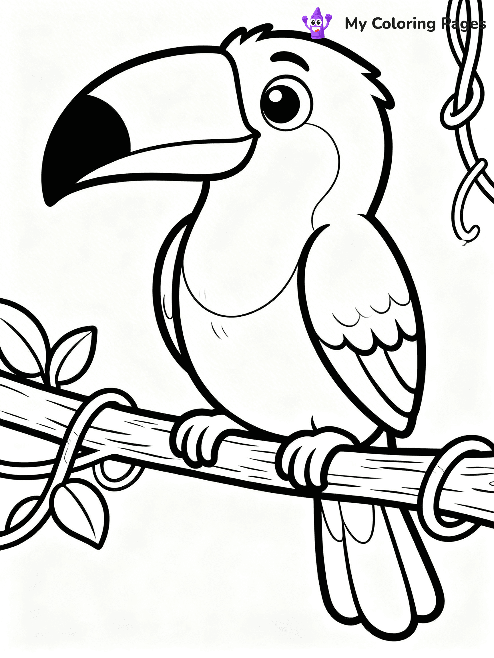 Toucan Coloring Pages - 1