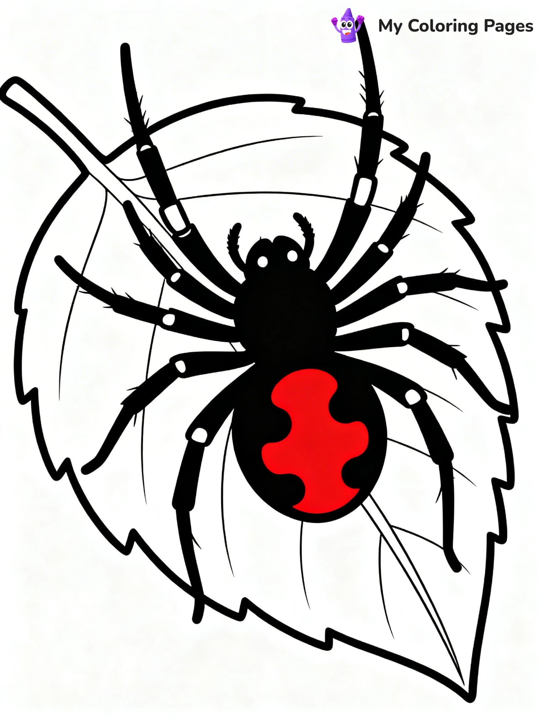 Scary Spider Coloring Pages - 23