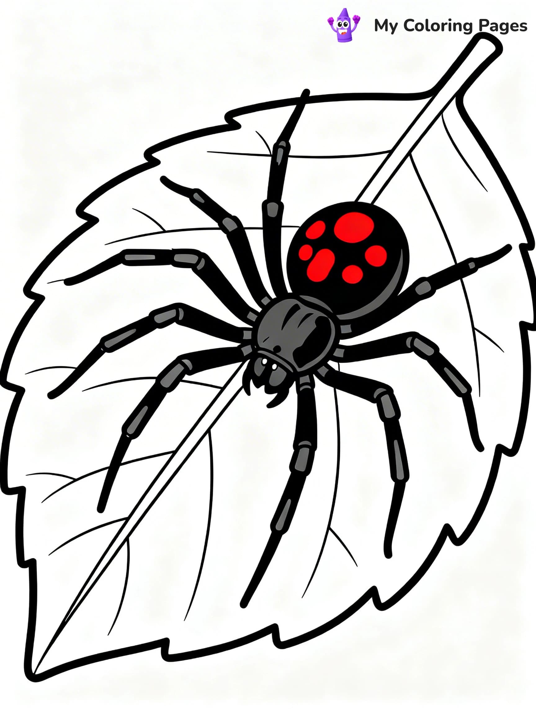 Scary Spider Coloring Pages - 17