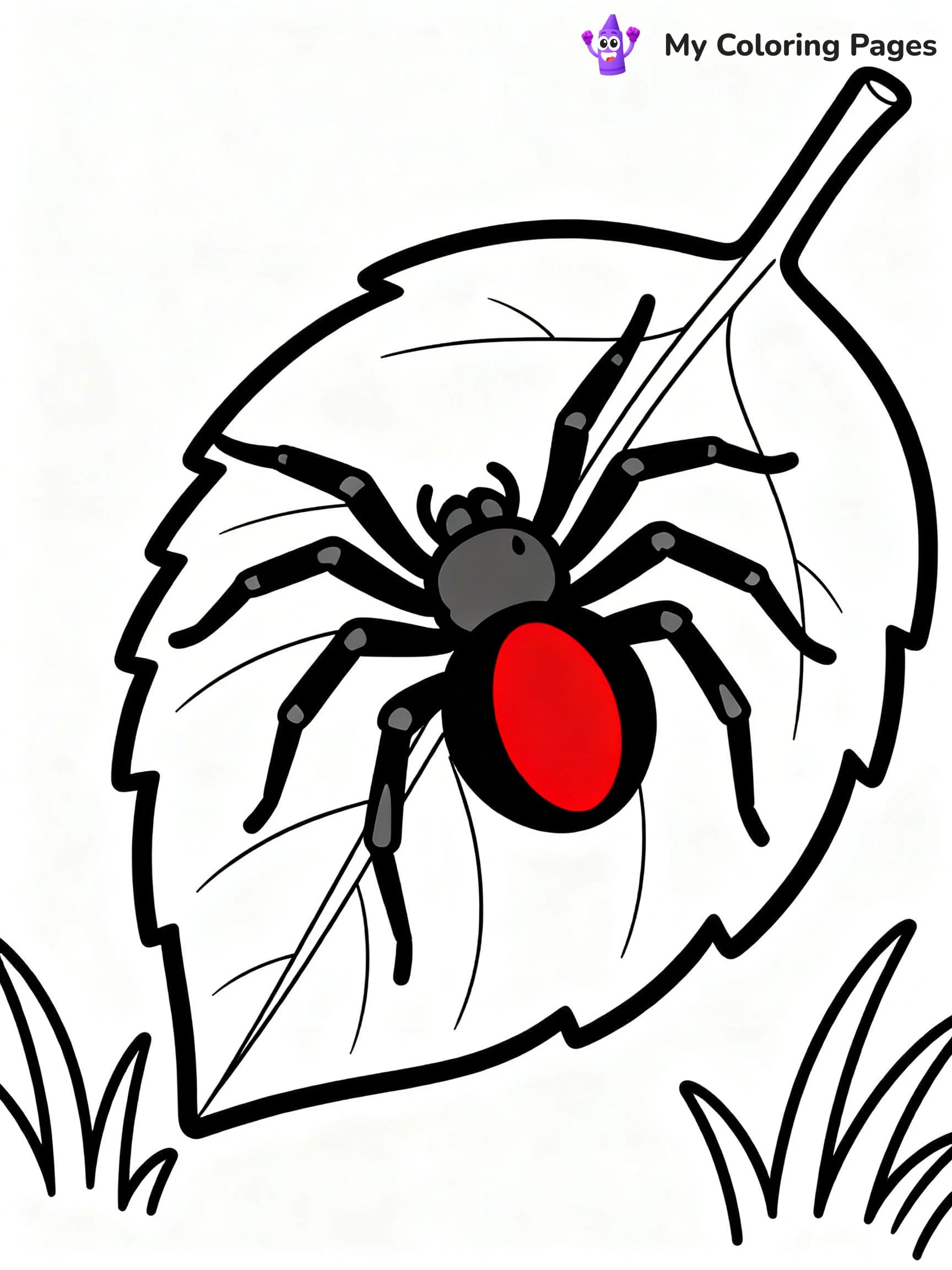 Scary Spider Coloring Pages - 15