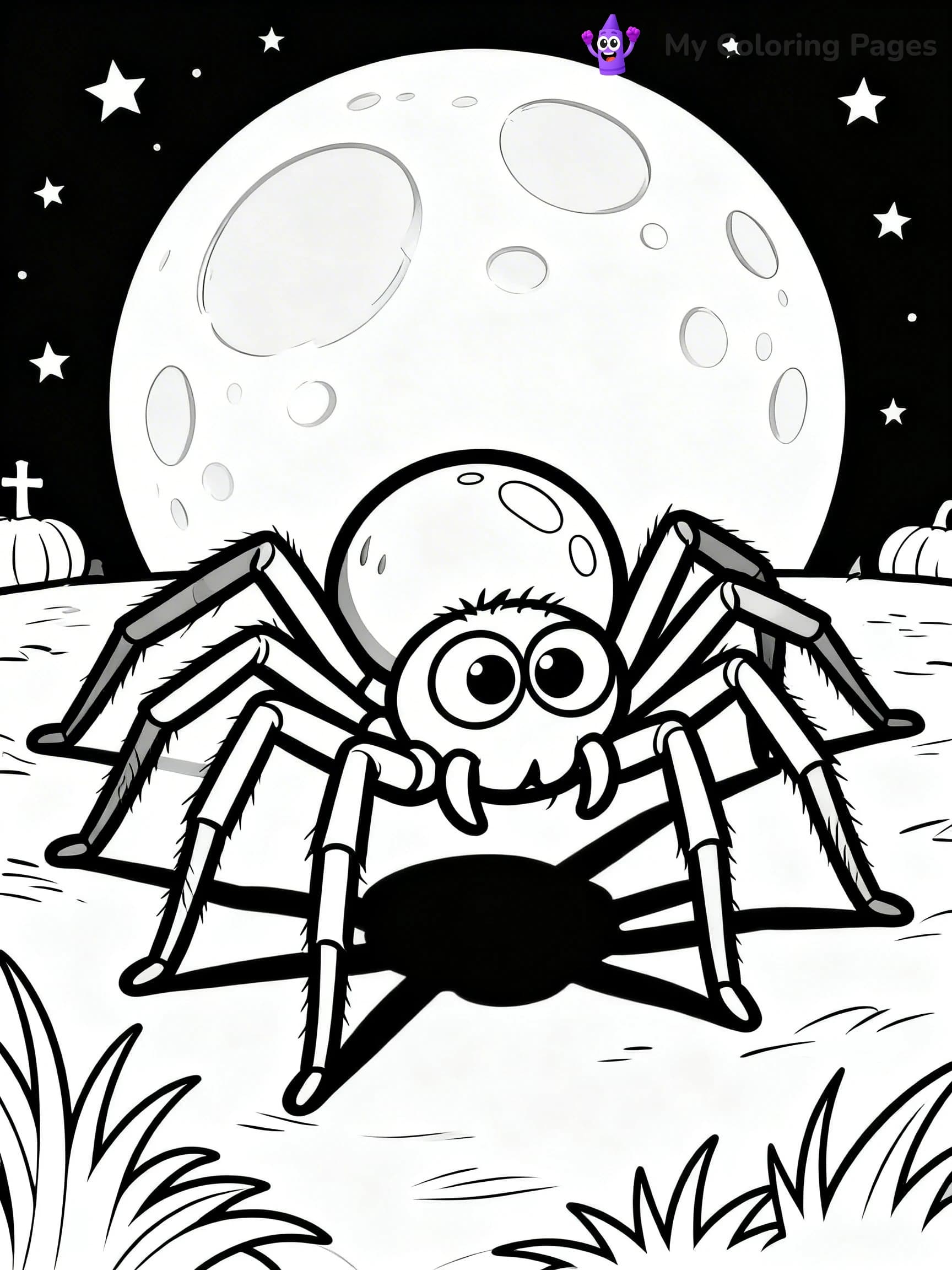 Scary Spider Coloring Pages - 13
