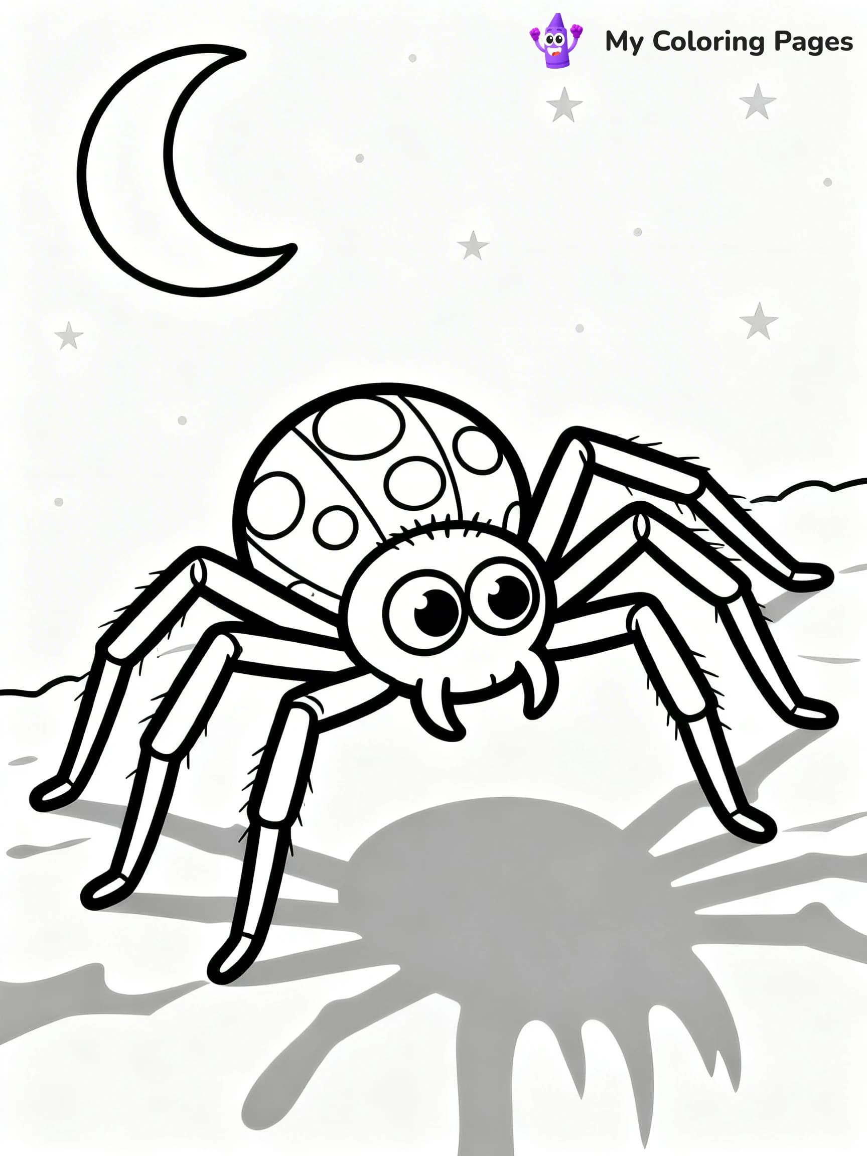 Scary Spider Coloring Pages - 11