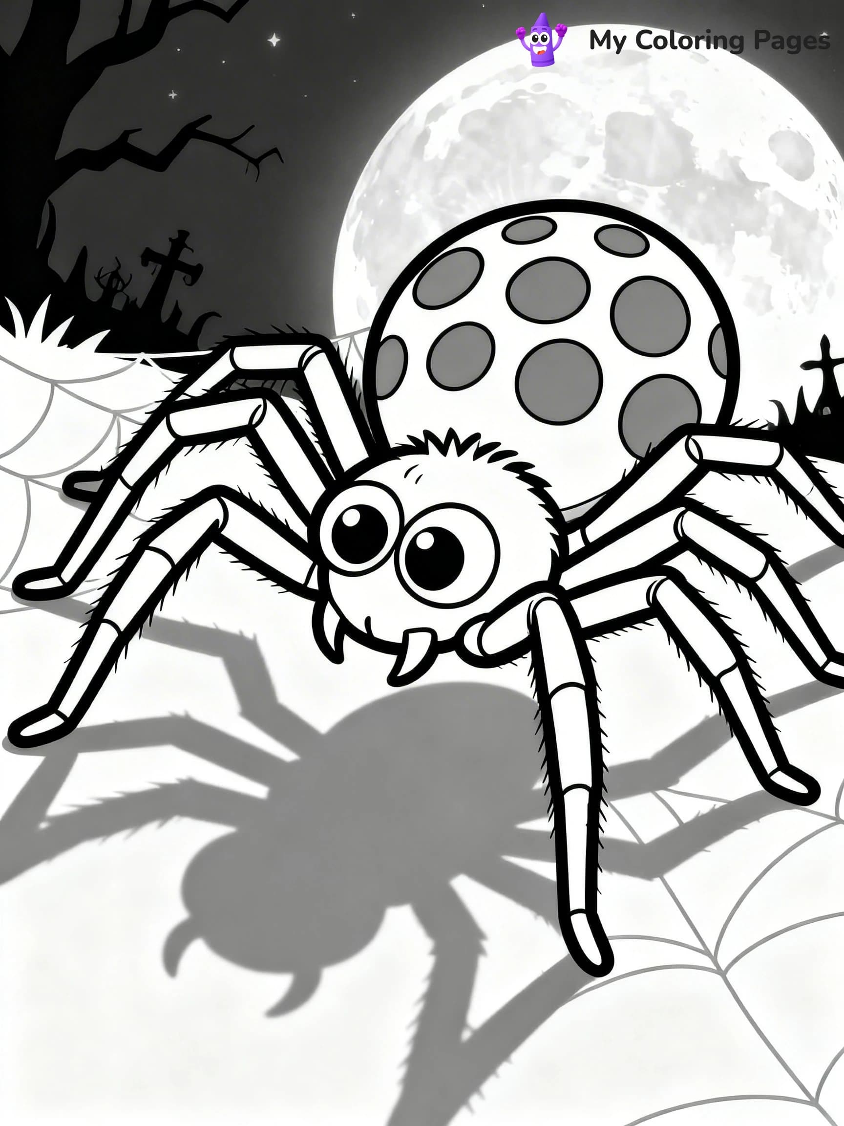 Scary Spider Coloring Pages - 10