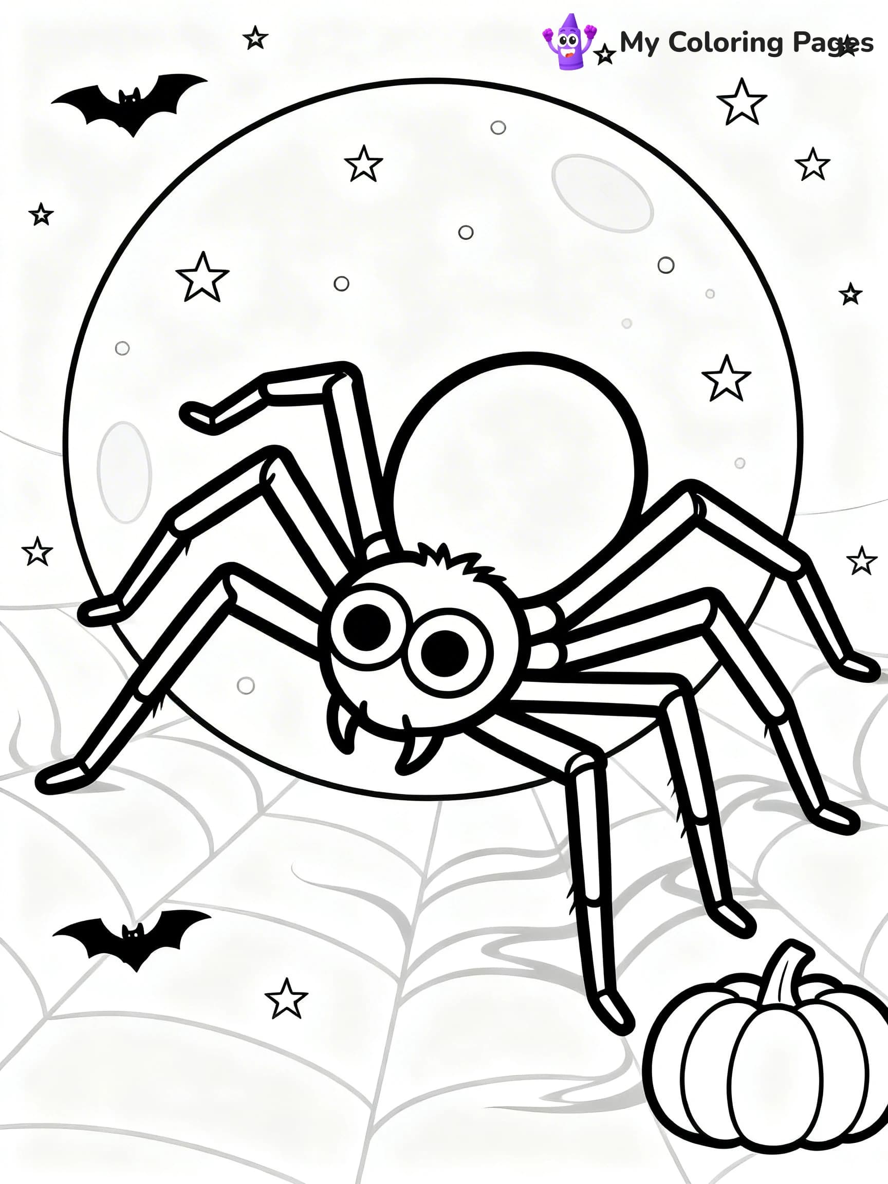 Scary Spider Coloring Pages - 9