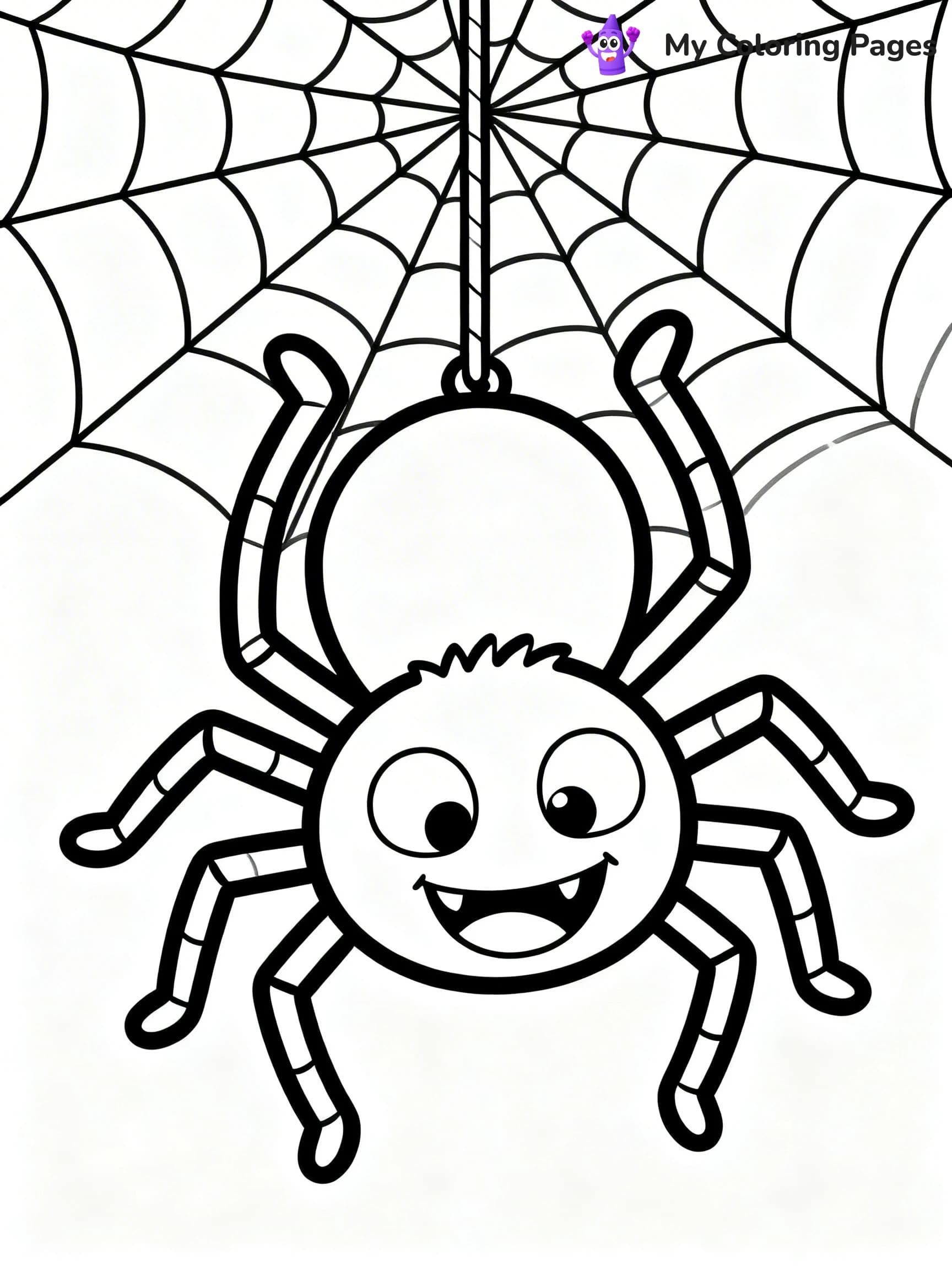 Scary Spider Coloring Pages - 6