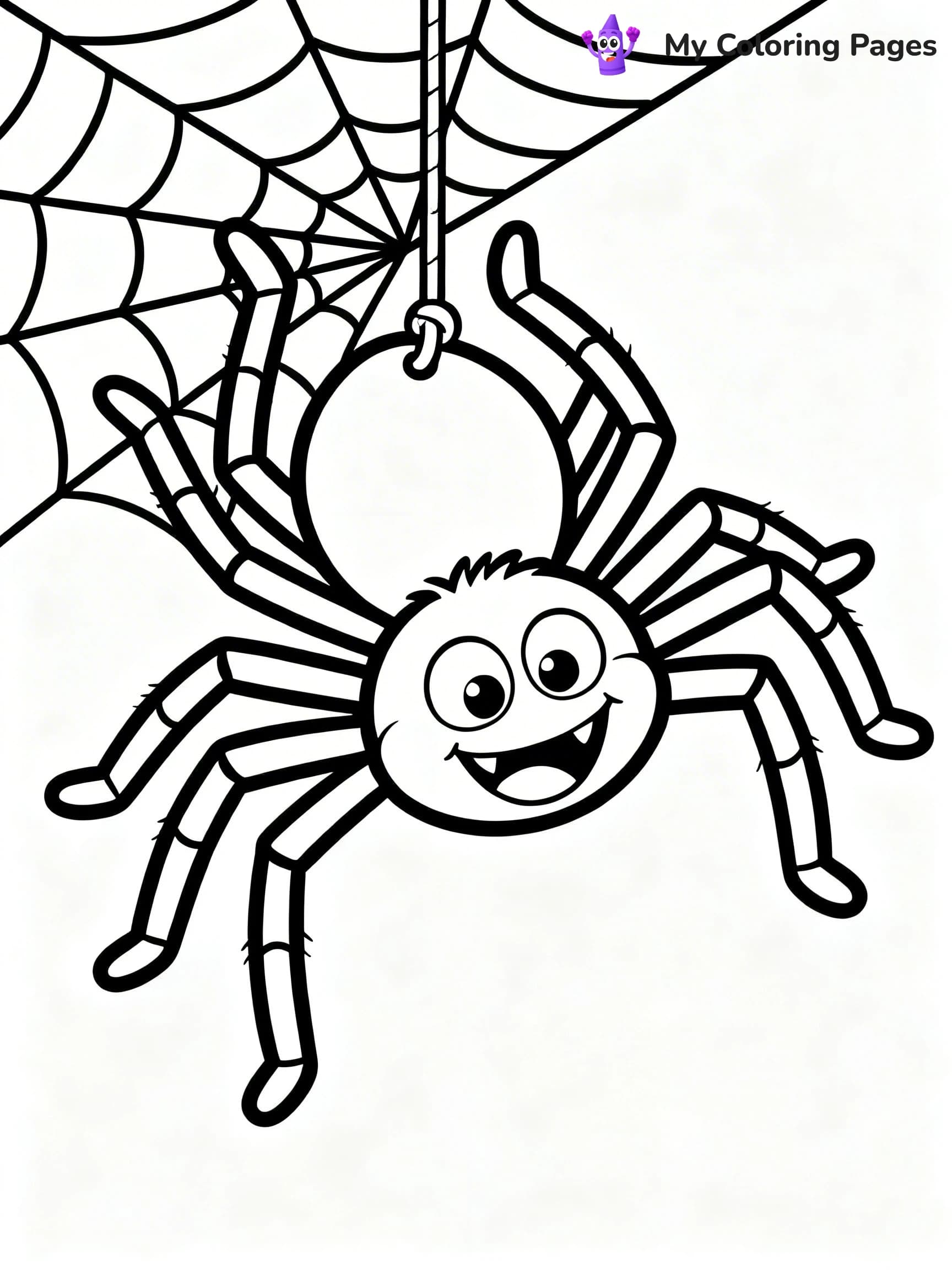Scary Spider Coloring Pages - 2