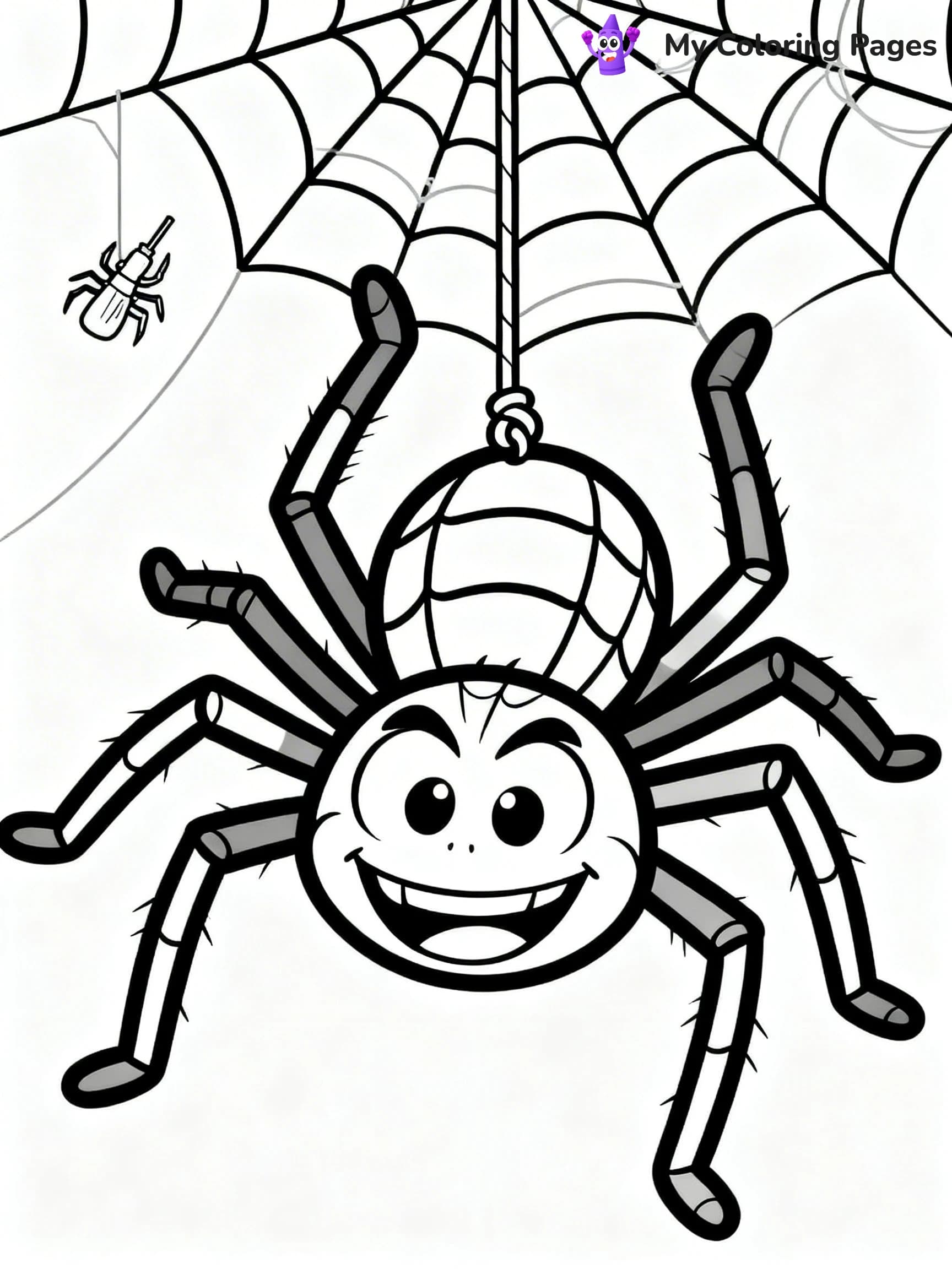 Scary Spider Coloring Pages - 1