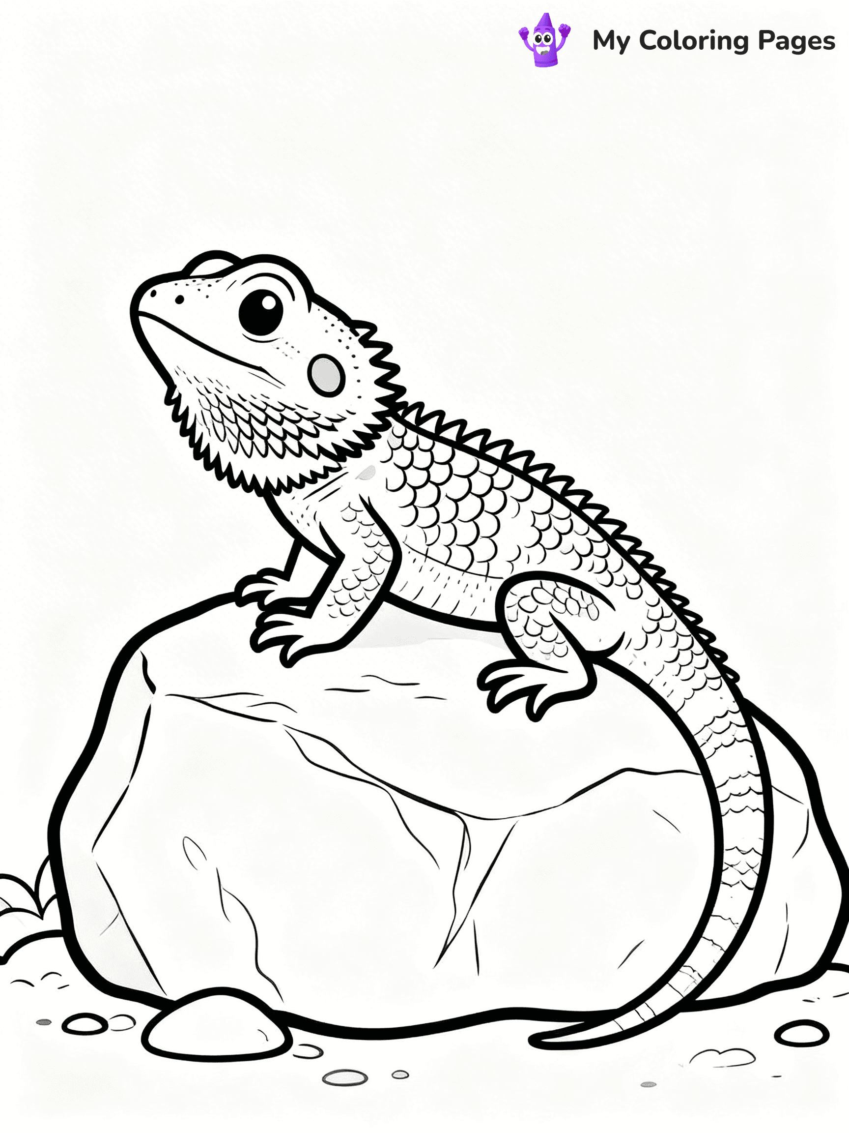 Bearded Dragon Coloring Pages - 101