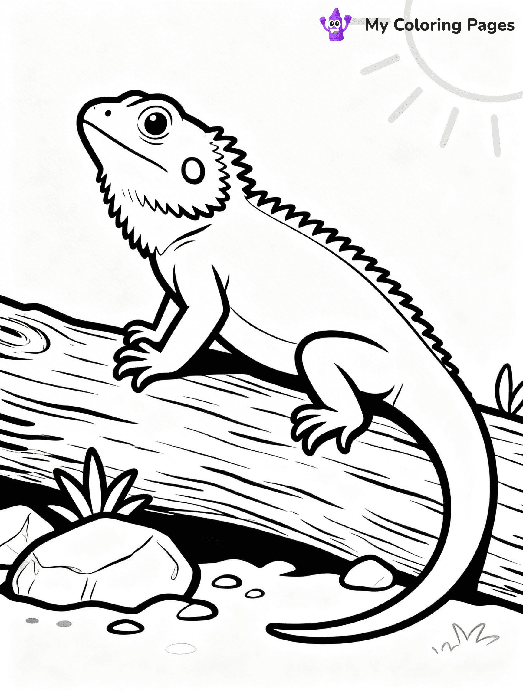 Bearded Dragon Coloring Pages - 67
