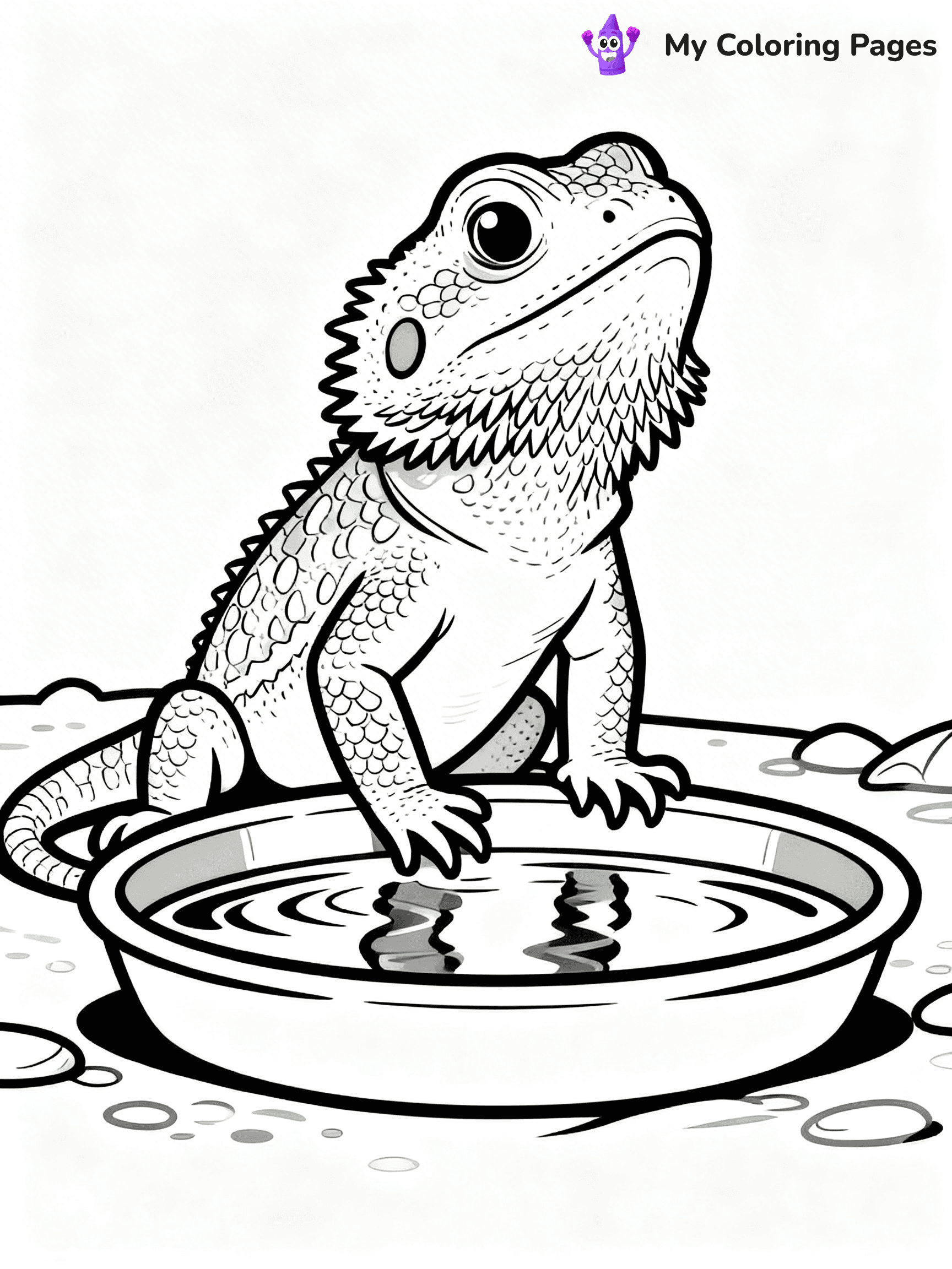 Bearded Dragon Coloring Pages - 45