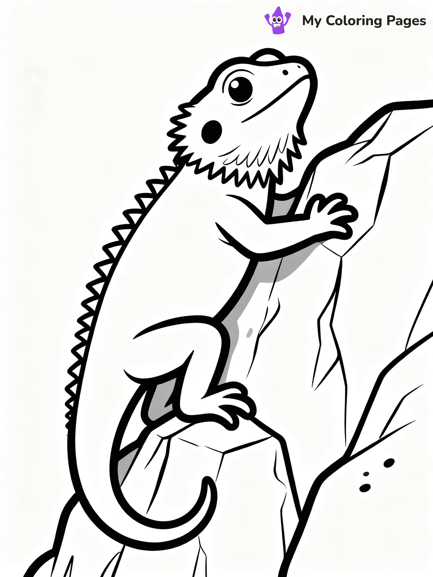Bearded Dragon Coloring Pages - 33