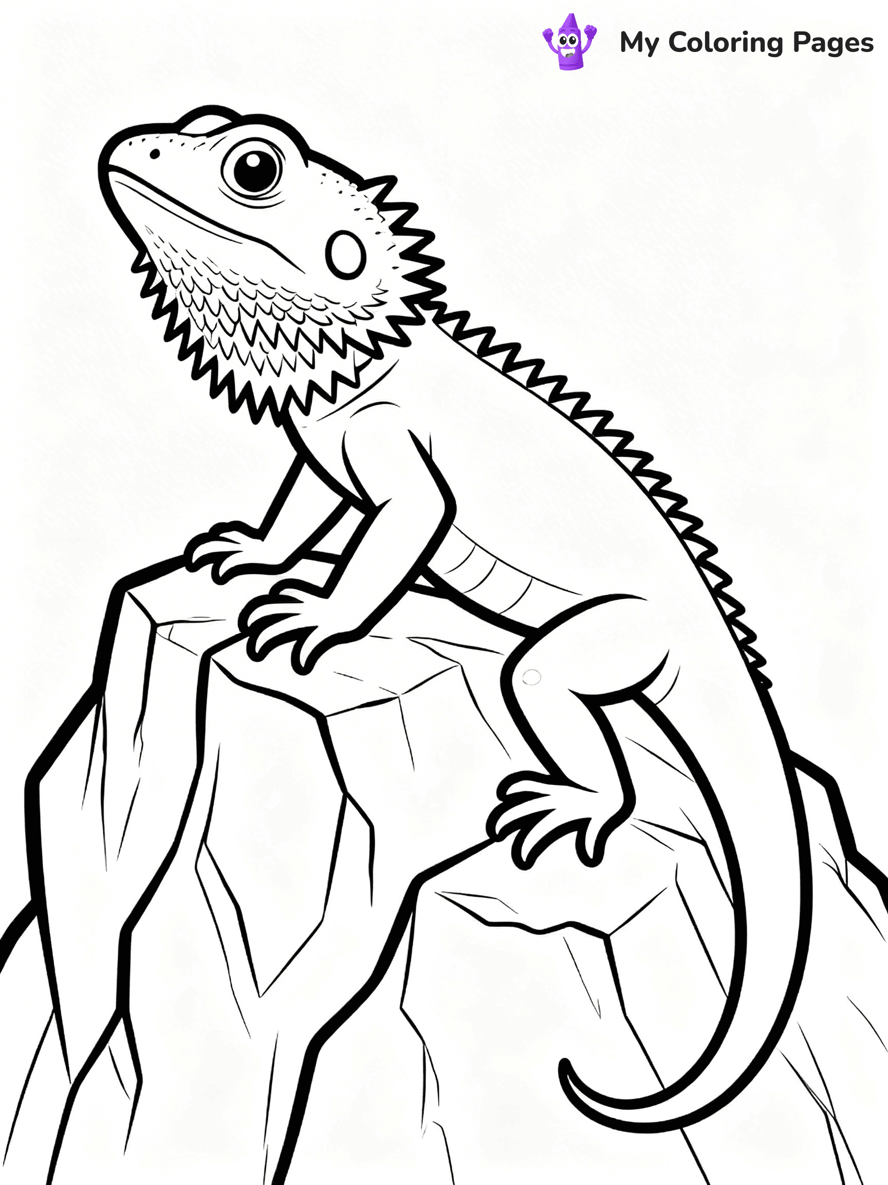 Bearded Dragon Coloring Pages - 32