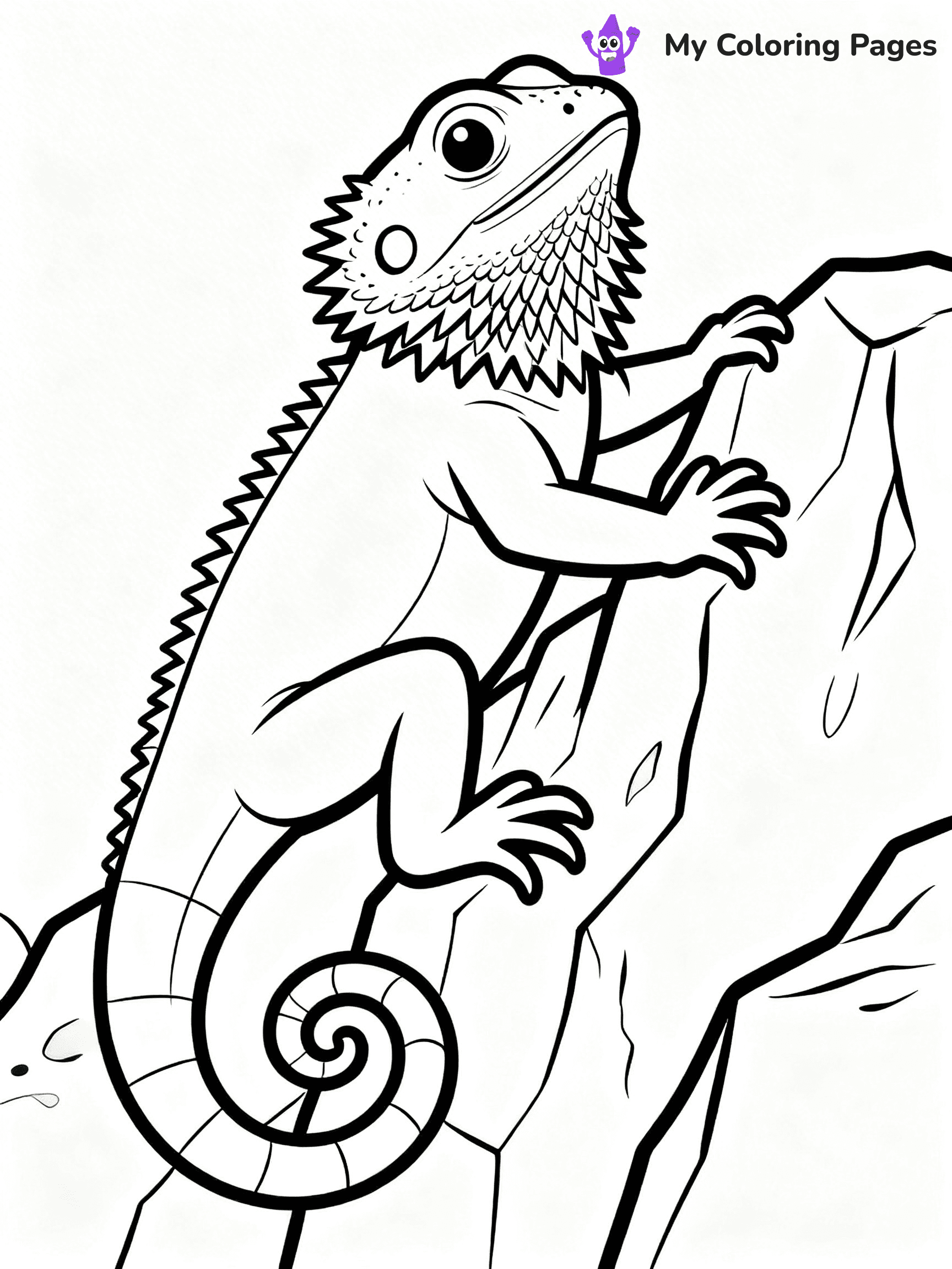 Bearded Dragon Coloring Pages - 31