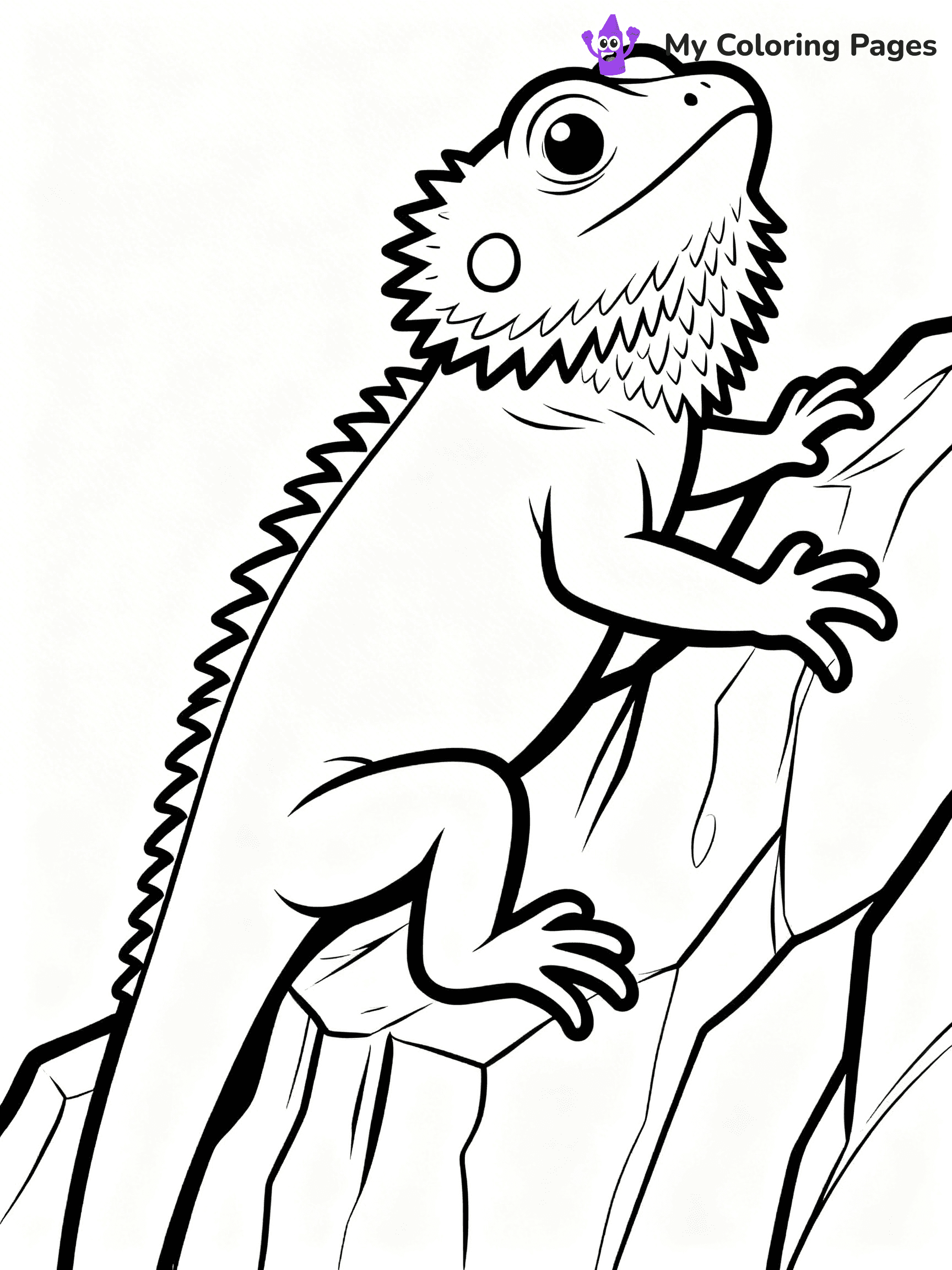 Bearded Dragon Coloring Pages - 29