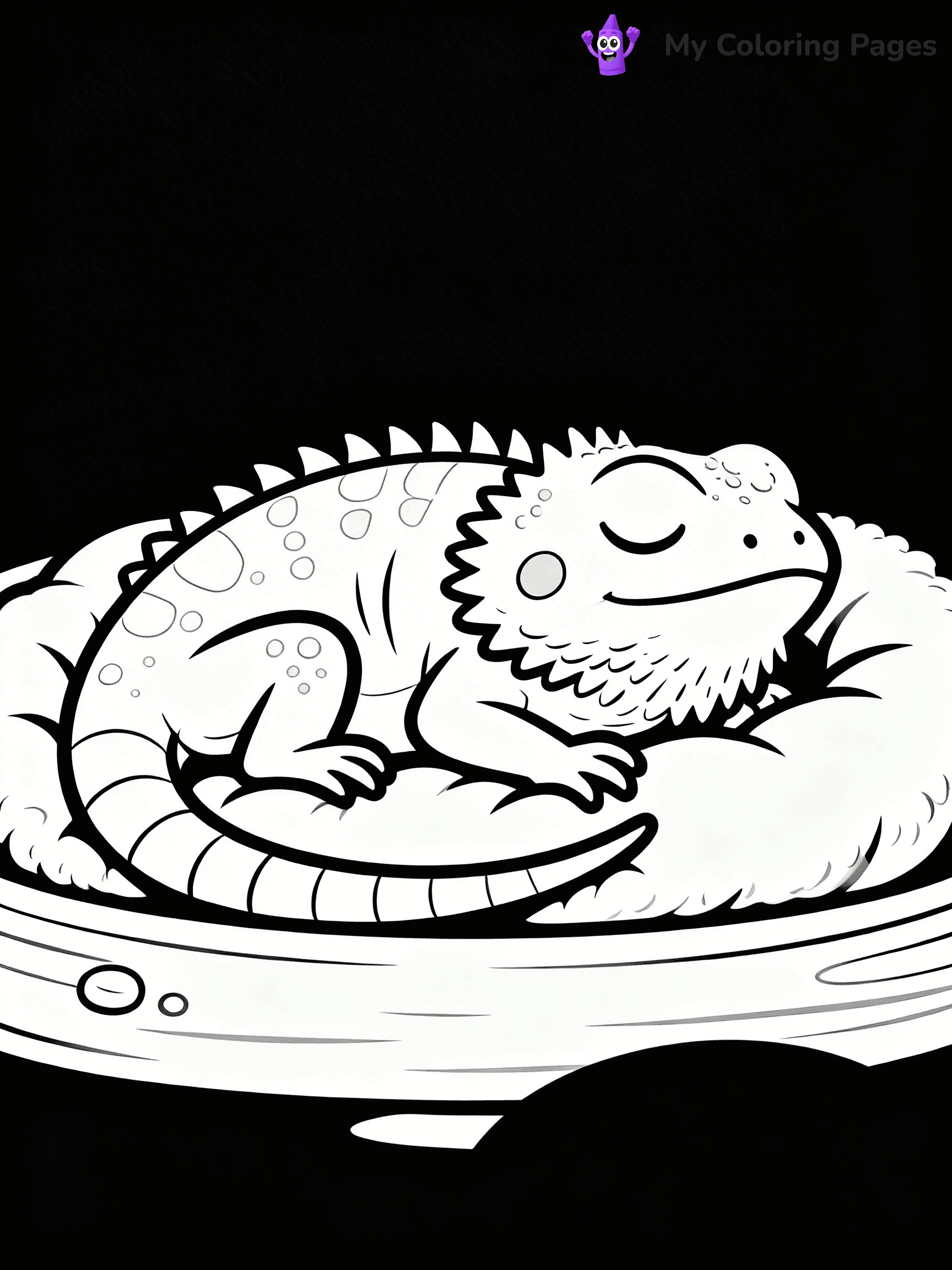 Bearded Dragon Coloring Pages - 24