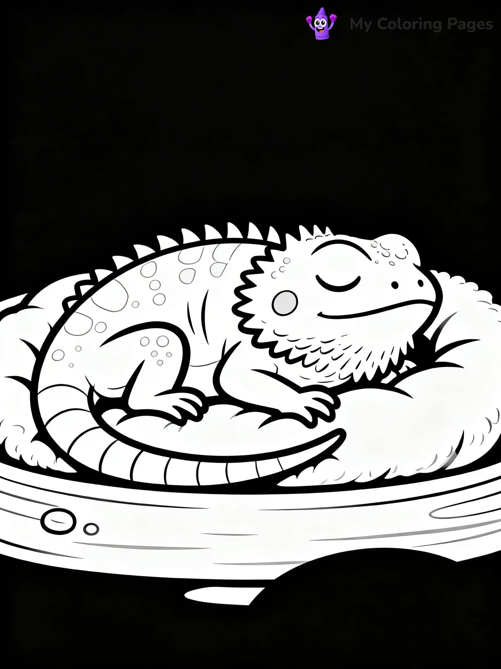 Bearded Dragon Coloring Pages - 24